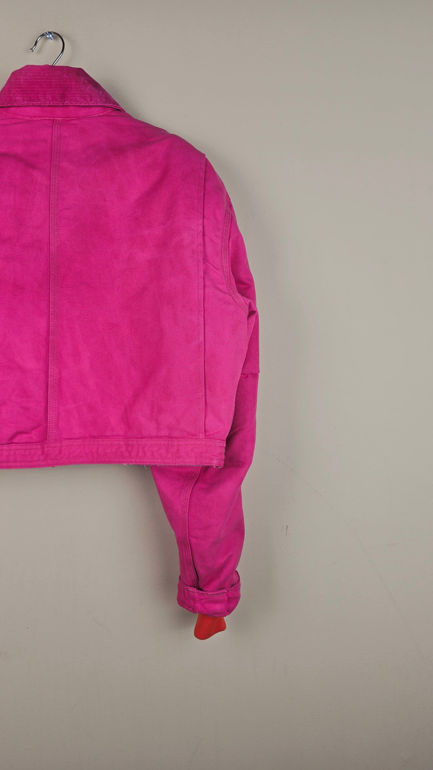 Vintage Carhartt X NY Yankees Cropped Jacket | Hot Pink | Size M | OP6