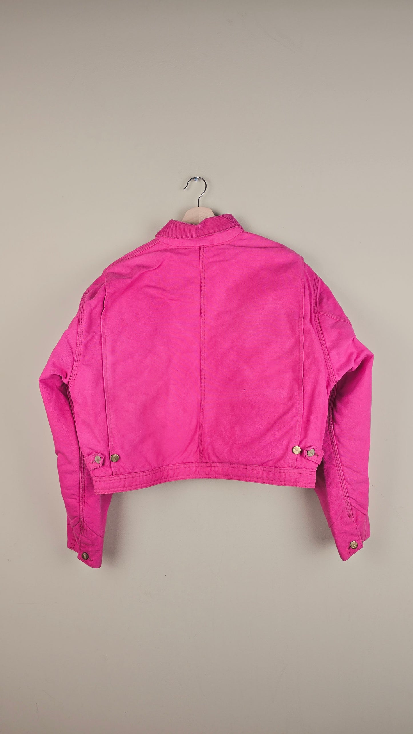 Vintage Carhartt X NY Yankees Cropped Jacket | Hot Pink | Size XL | OP8