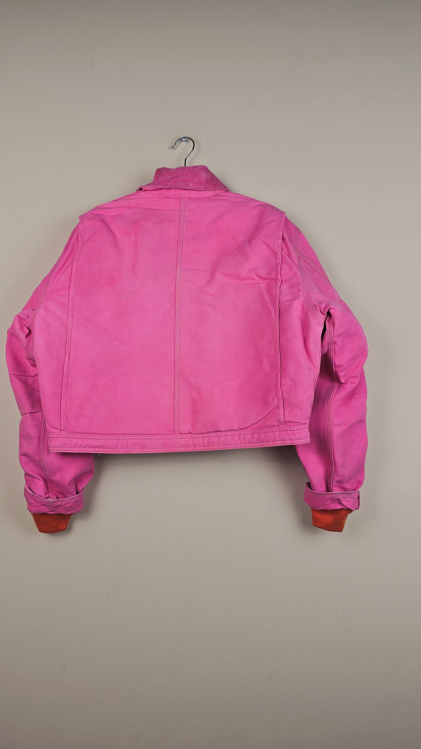 Vintage Carhartt X NY Yankees Cropped Jacket | Baby Pink | Size L | OP9