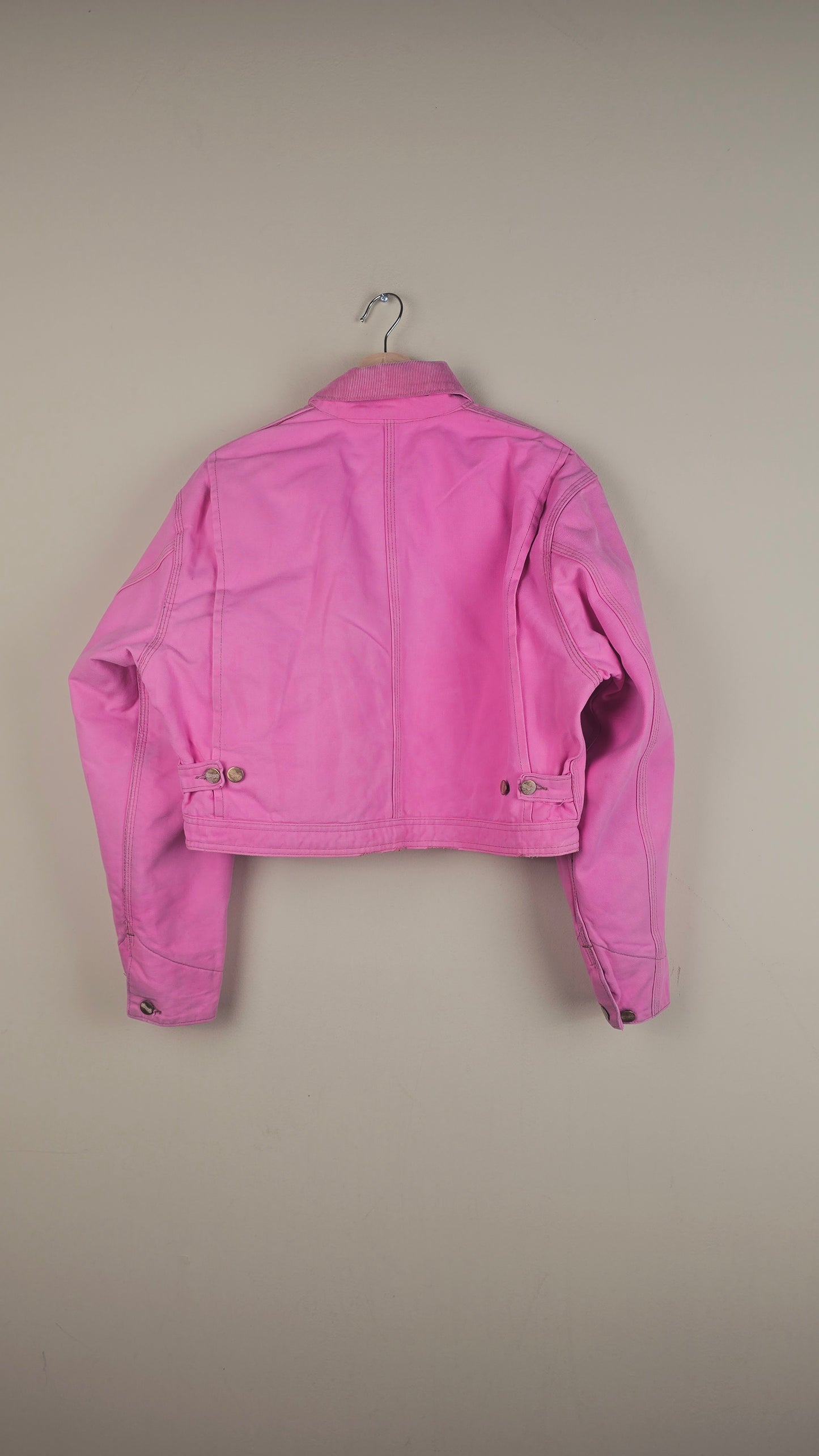 Vintage Carhartt X NY Yankees Cropped Jacket | Baby Pink | Size M | OP12