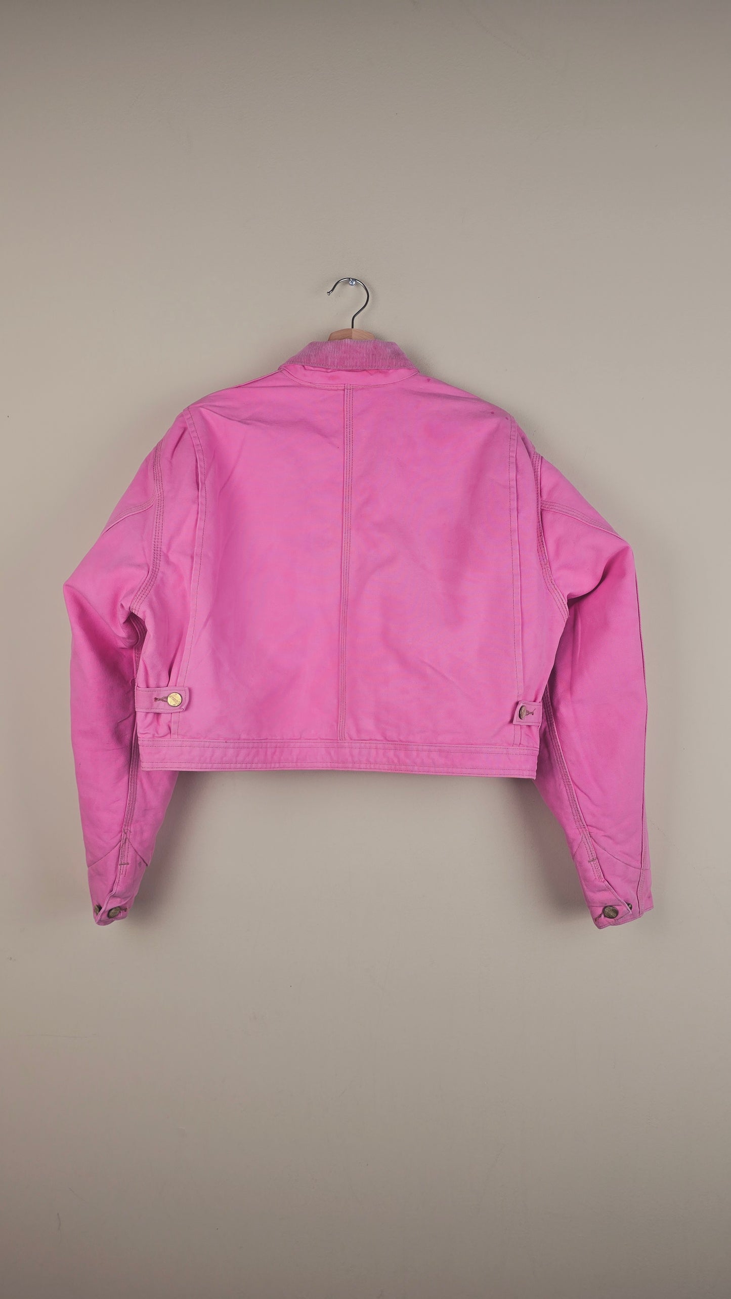Vintage Carhartt X NY Yankees Cropped Jacket | Baby Pink | Size M | OP13