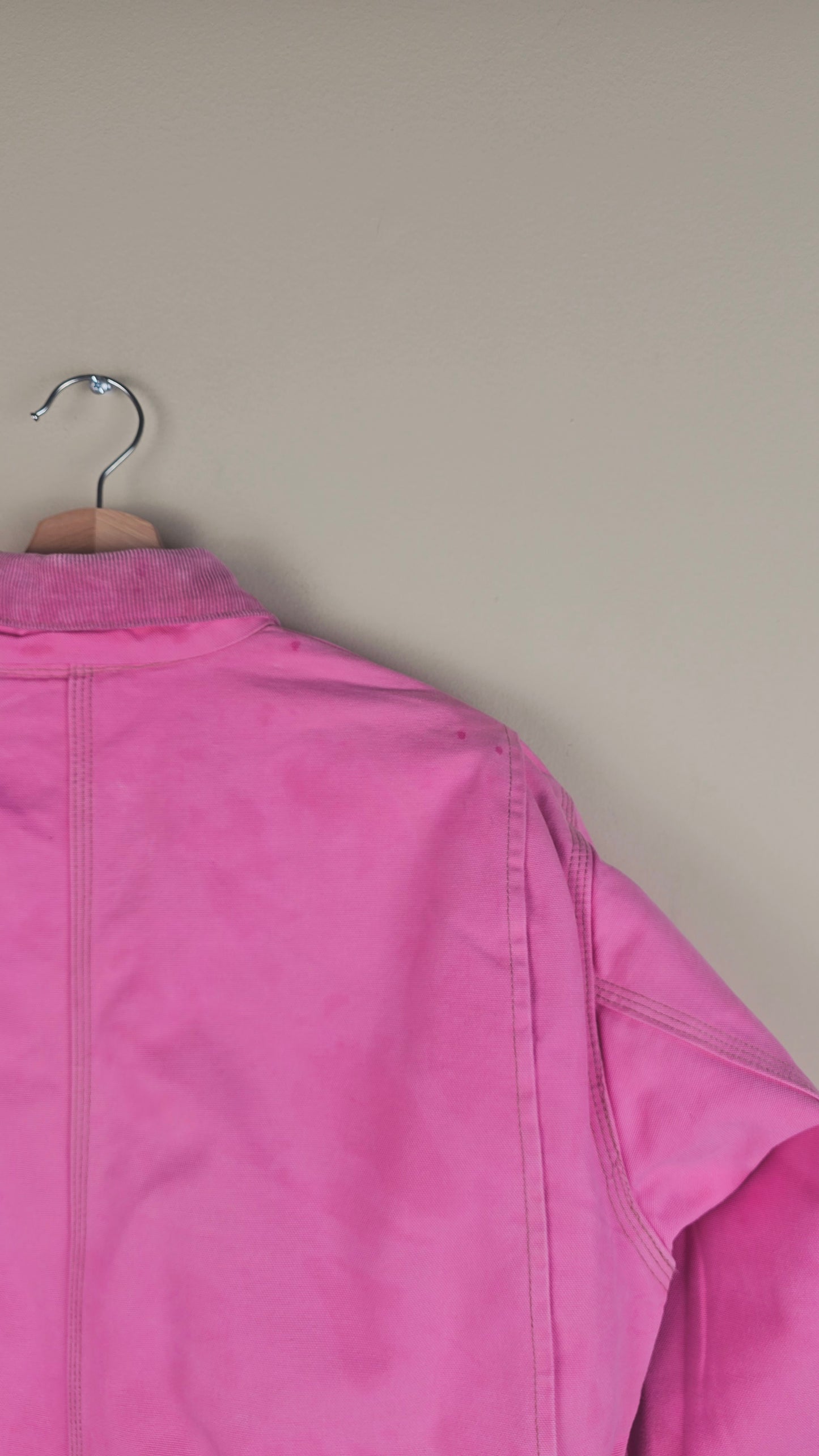 Vintage Carhartt X NY Yankees Cropped Jacket | Baby Pink | Size M | OP13