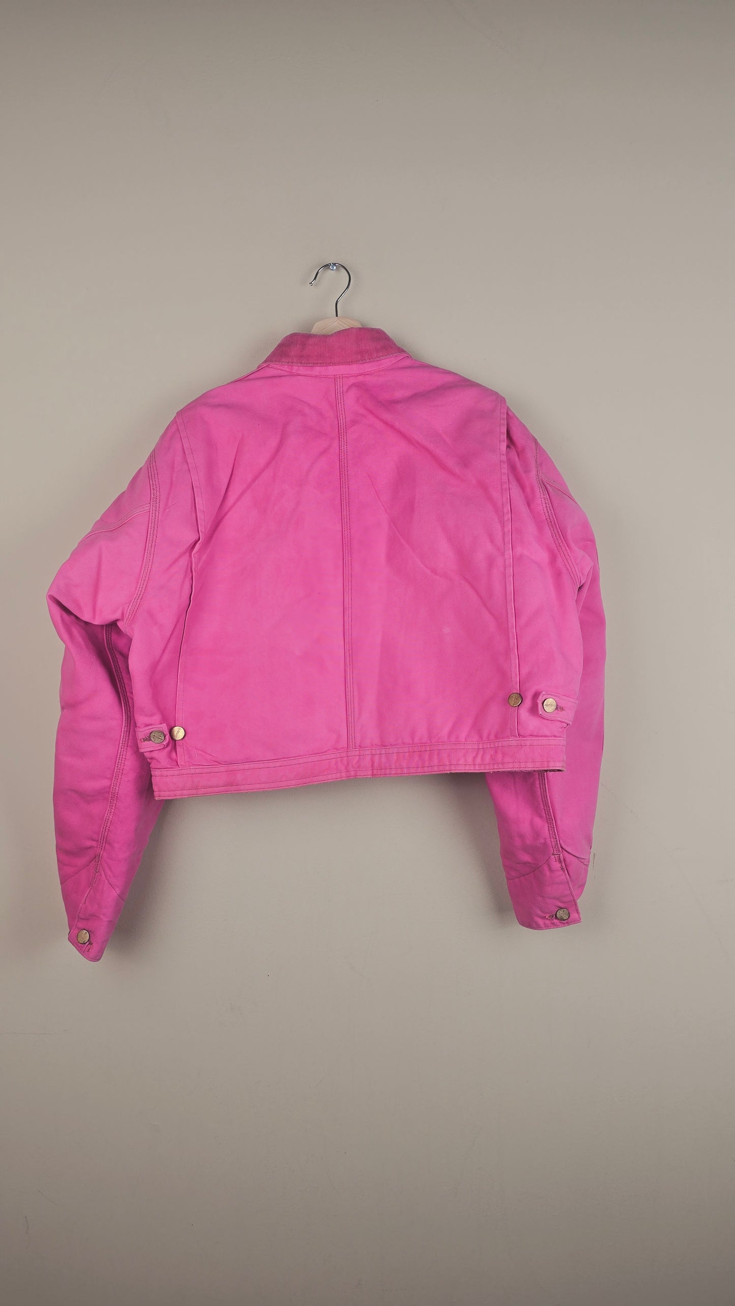 Vintage Carhartt X NY Yankees Cropped Jacket | Baby Pink | Size M | OP14