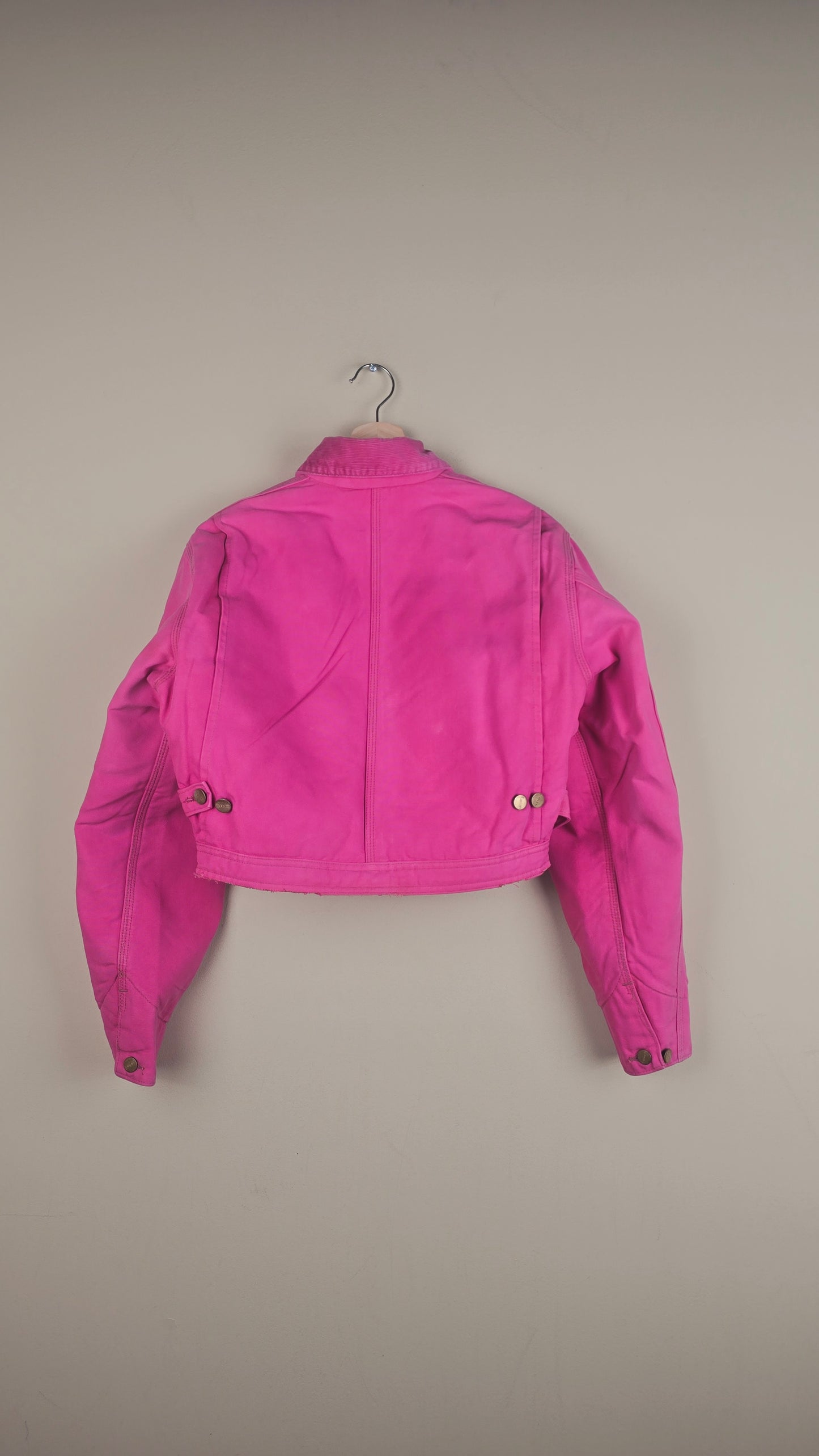 Vintage Carhartt X NY Yankees Cropped Jacket | Hot Pink | Size XS | OP15