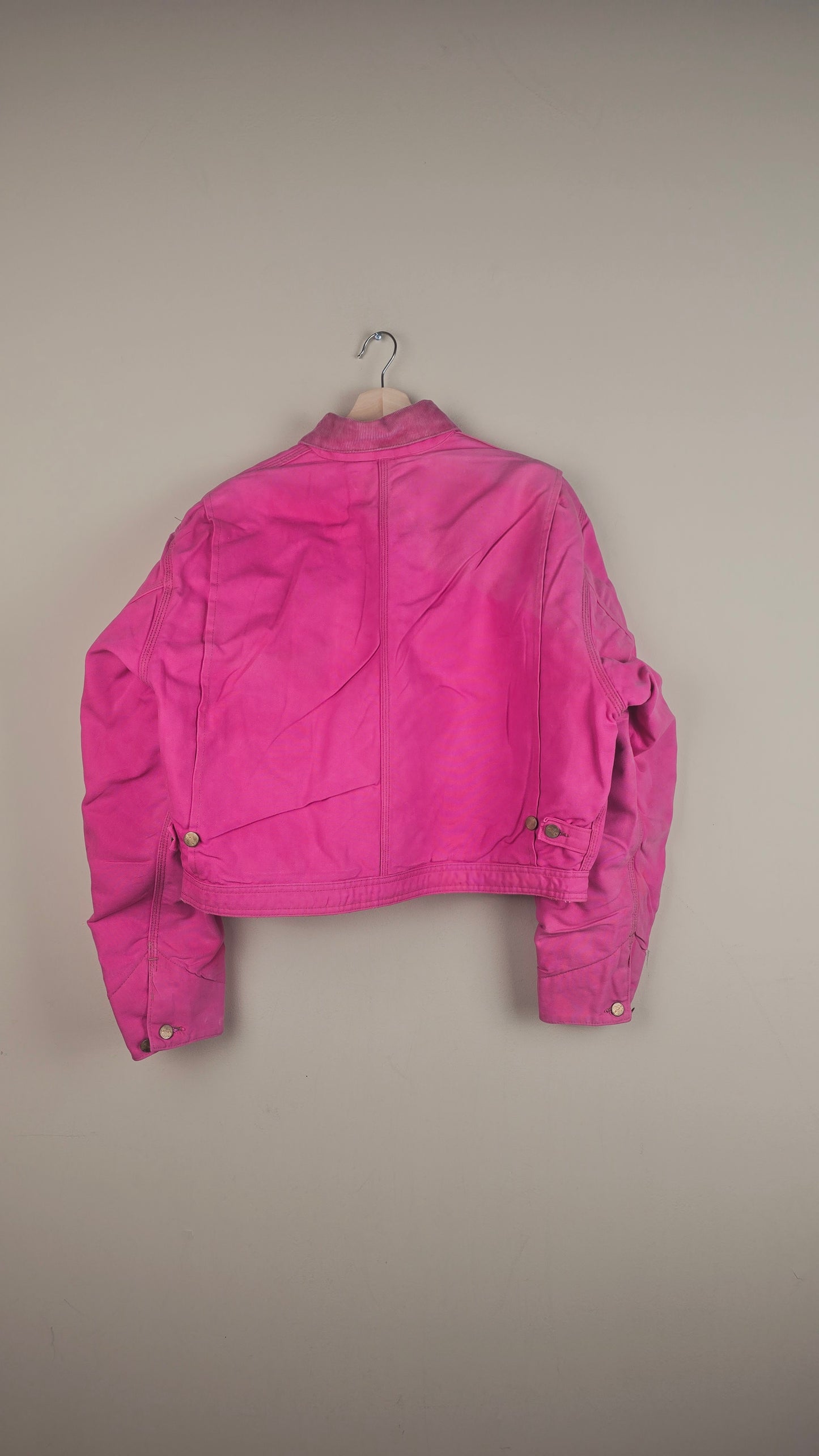 Vintage Carhartt X NY Yankees Cropped Jacket | Hot Pink | Size XL | OP16