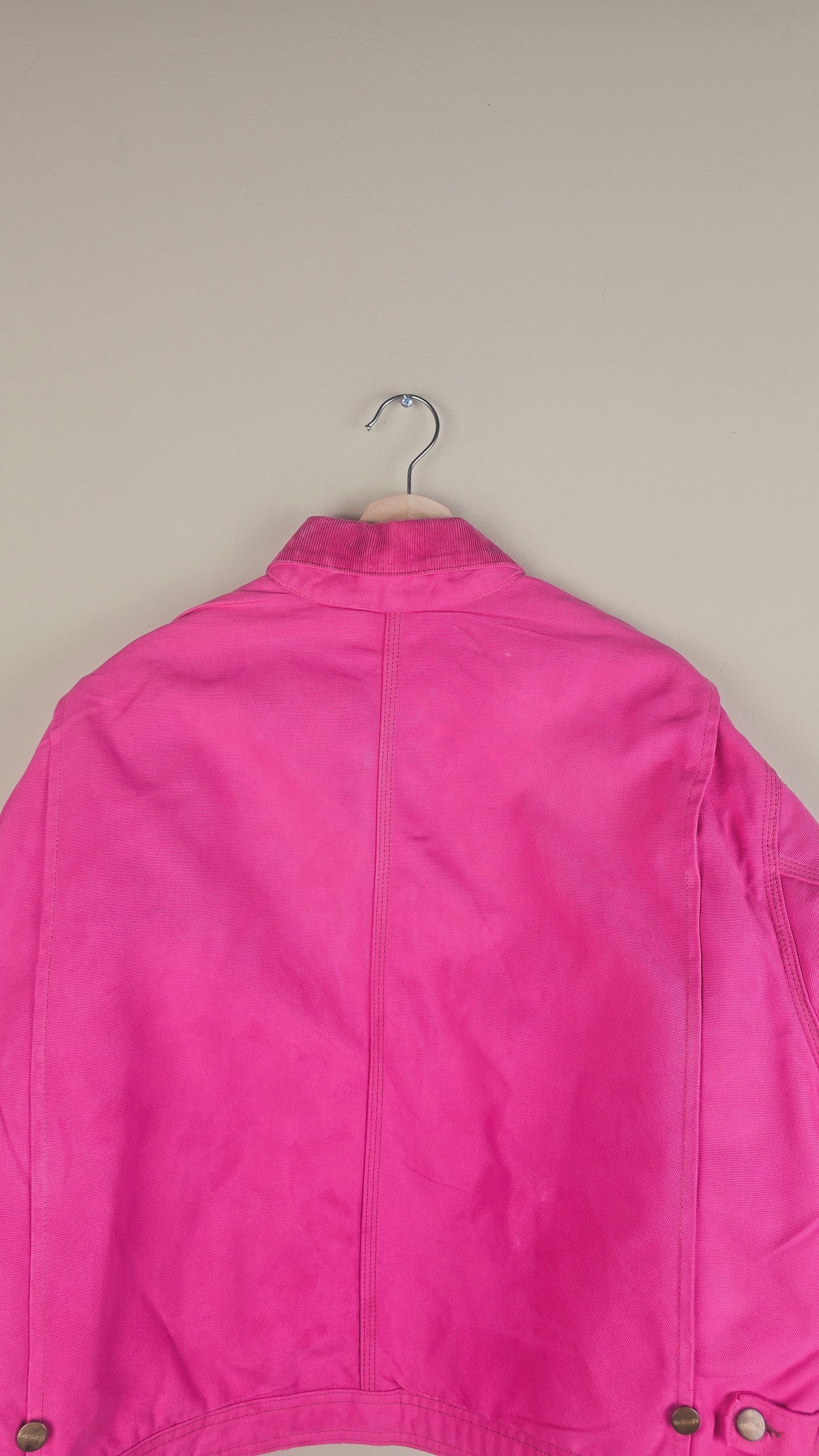 Vintage Carhartt X NY Yankees Cropped Jacket | Hot Pink | Size 2XL | OP18