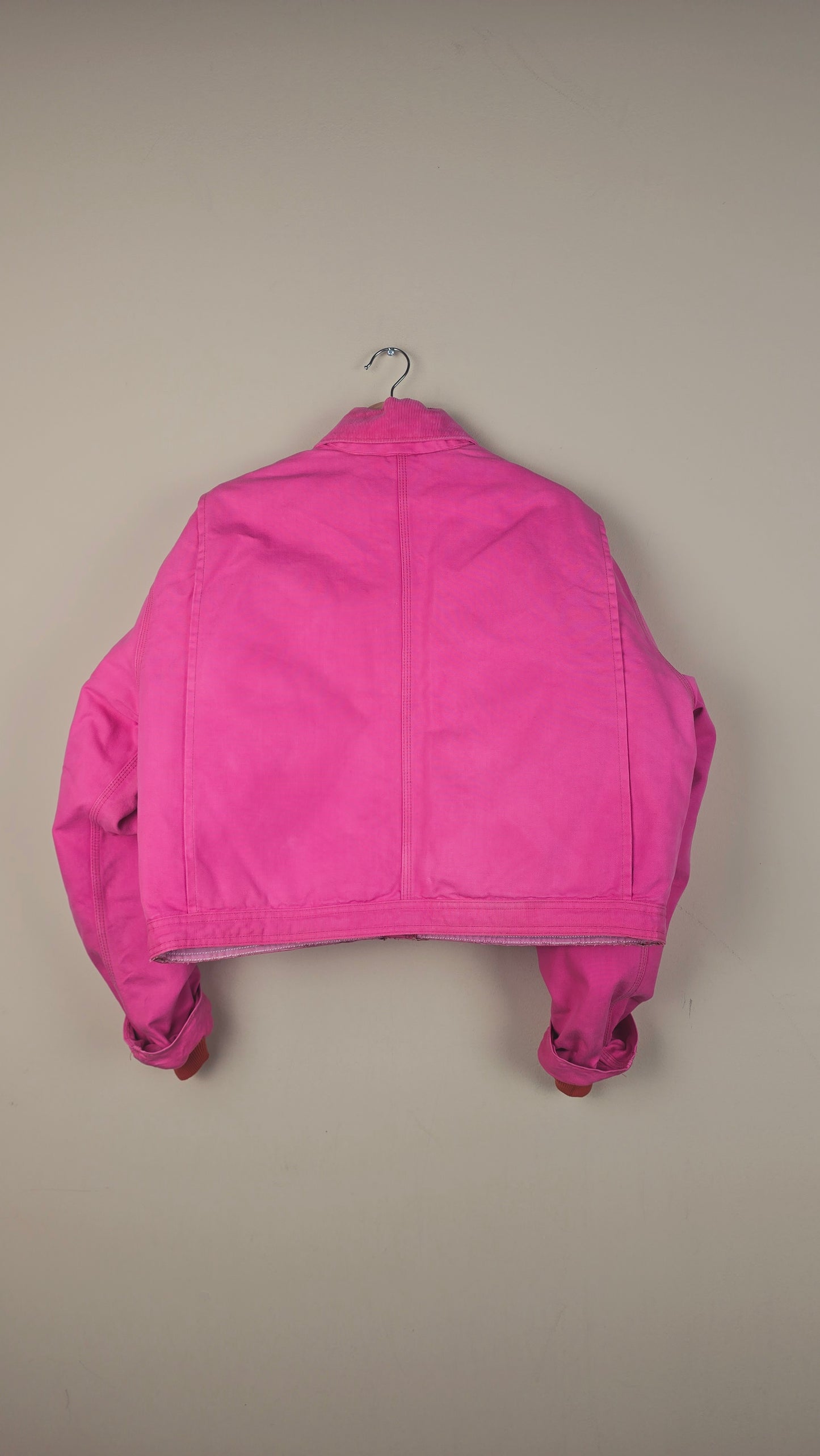 Vintage Carhartt X NY Yankees Cropped Jacket | Hot Pink | Size L | OP21