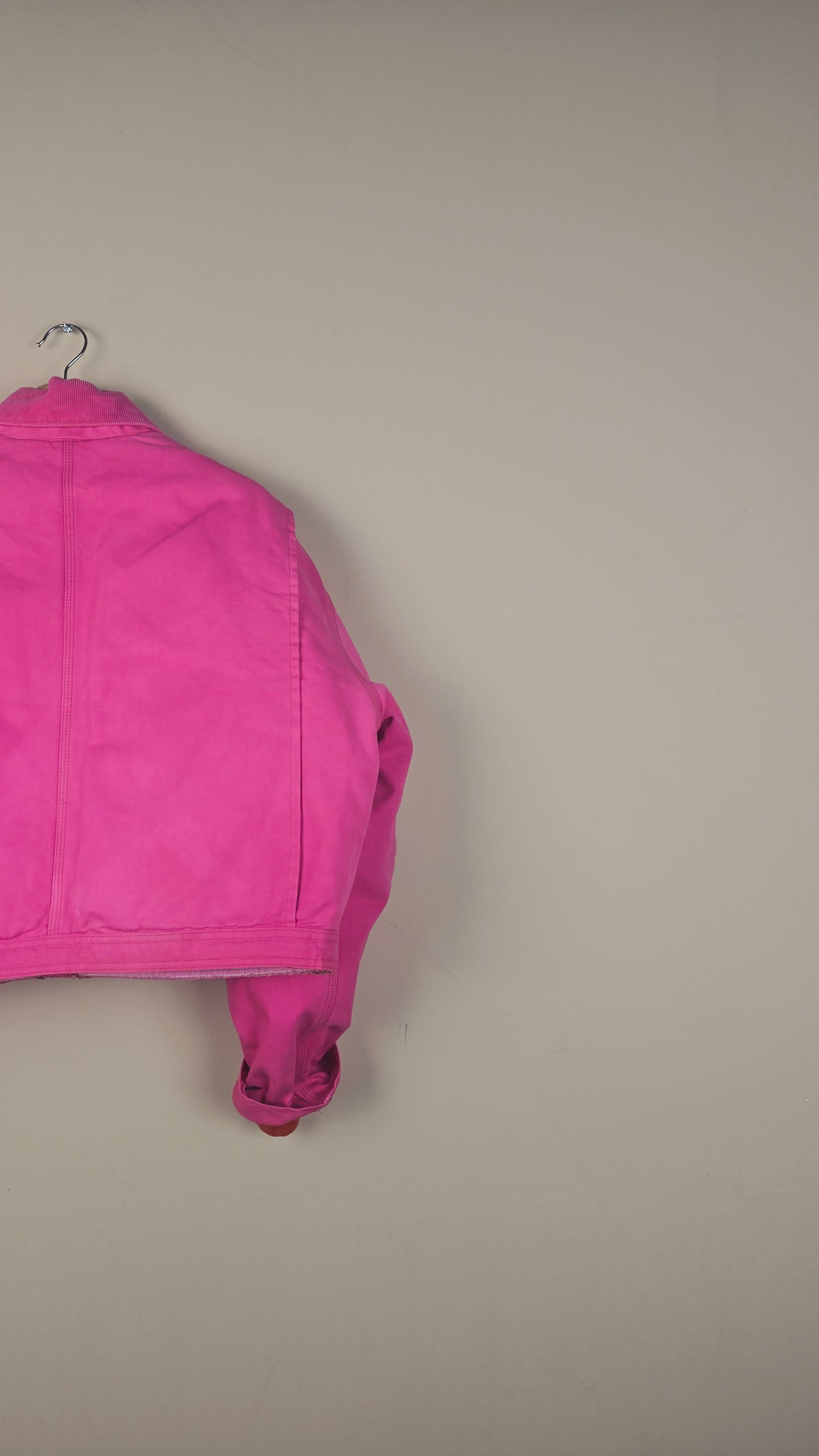 Vintage Carhartt X NY Yankees Cropped Jacket | Hot Pink | Size L | OP21
