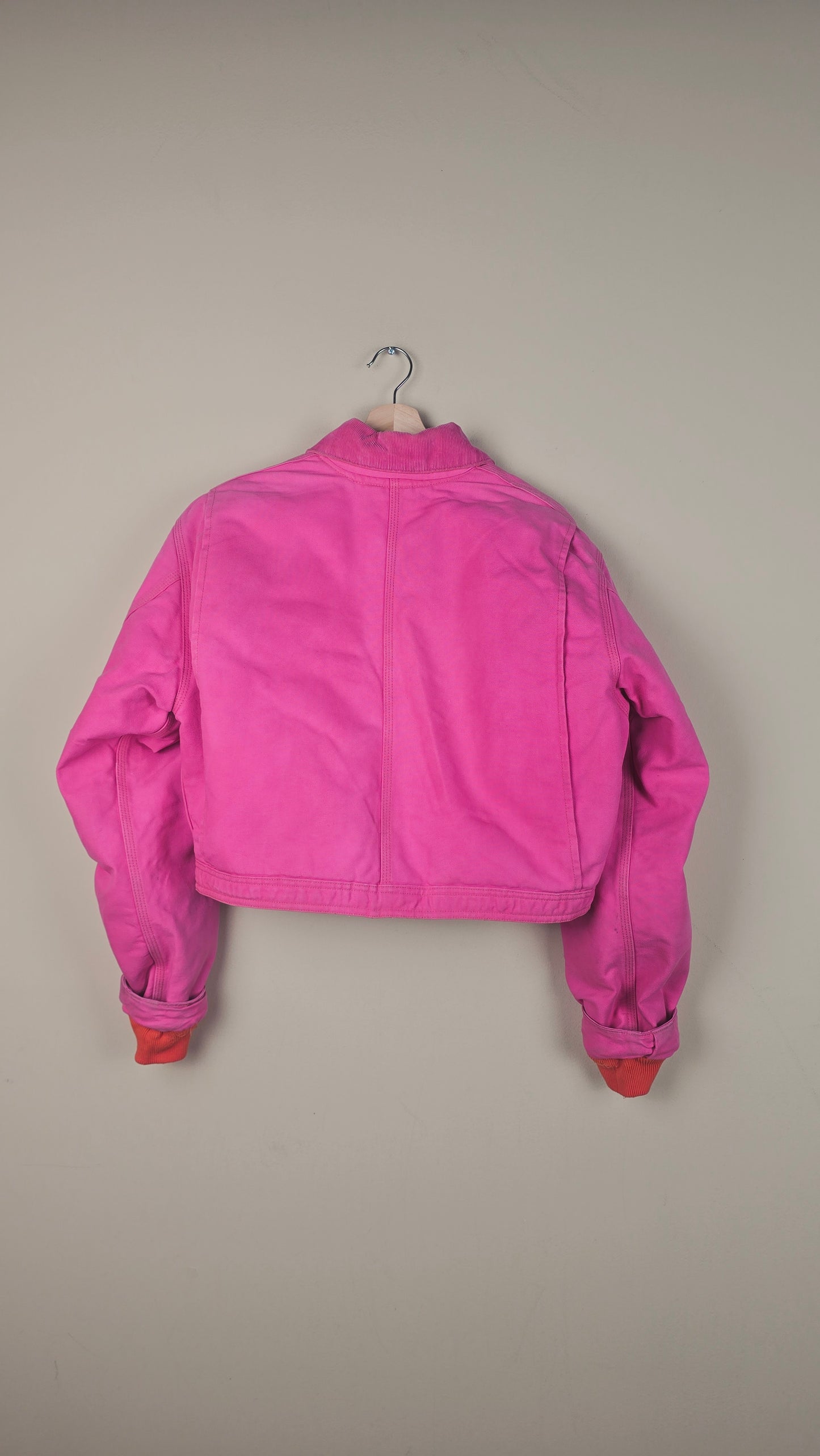 Vintage Carhartt X NY Yankees Cropped Jacket | Hot Pink | Size M | OP22