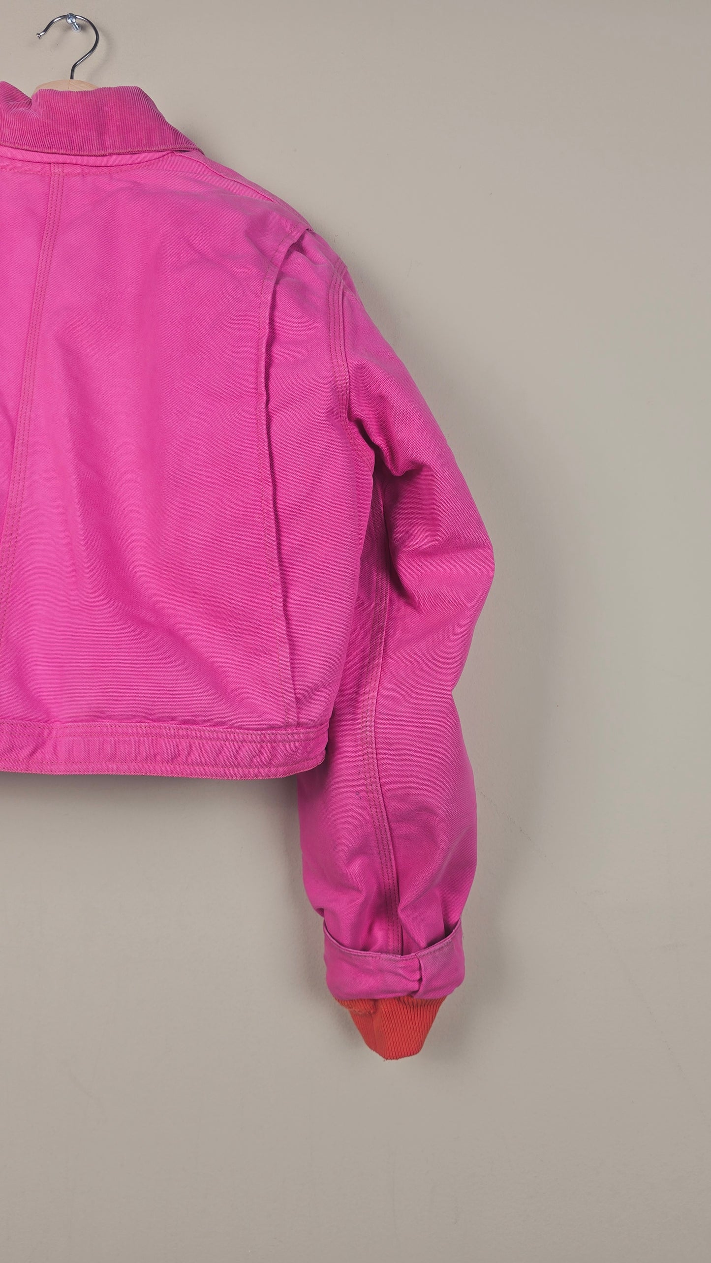 Vintage Carhartt X NY Yankees Cropped Jacket | Hot Pink | Size M | OP22