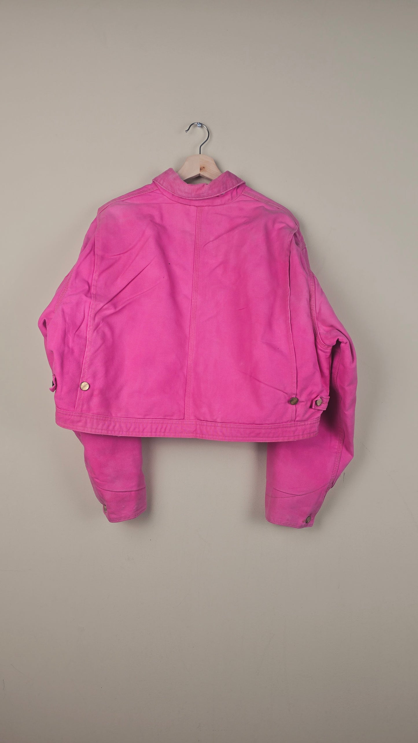 Vintage Carhartt X NY Yankees Cropped Jacket | Hot Pink | Size XL | OP23