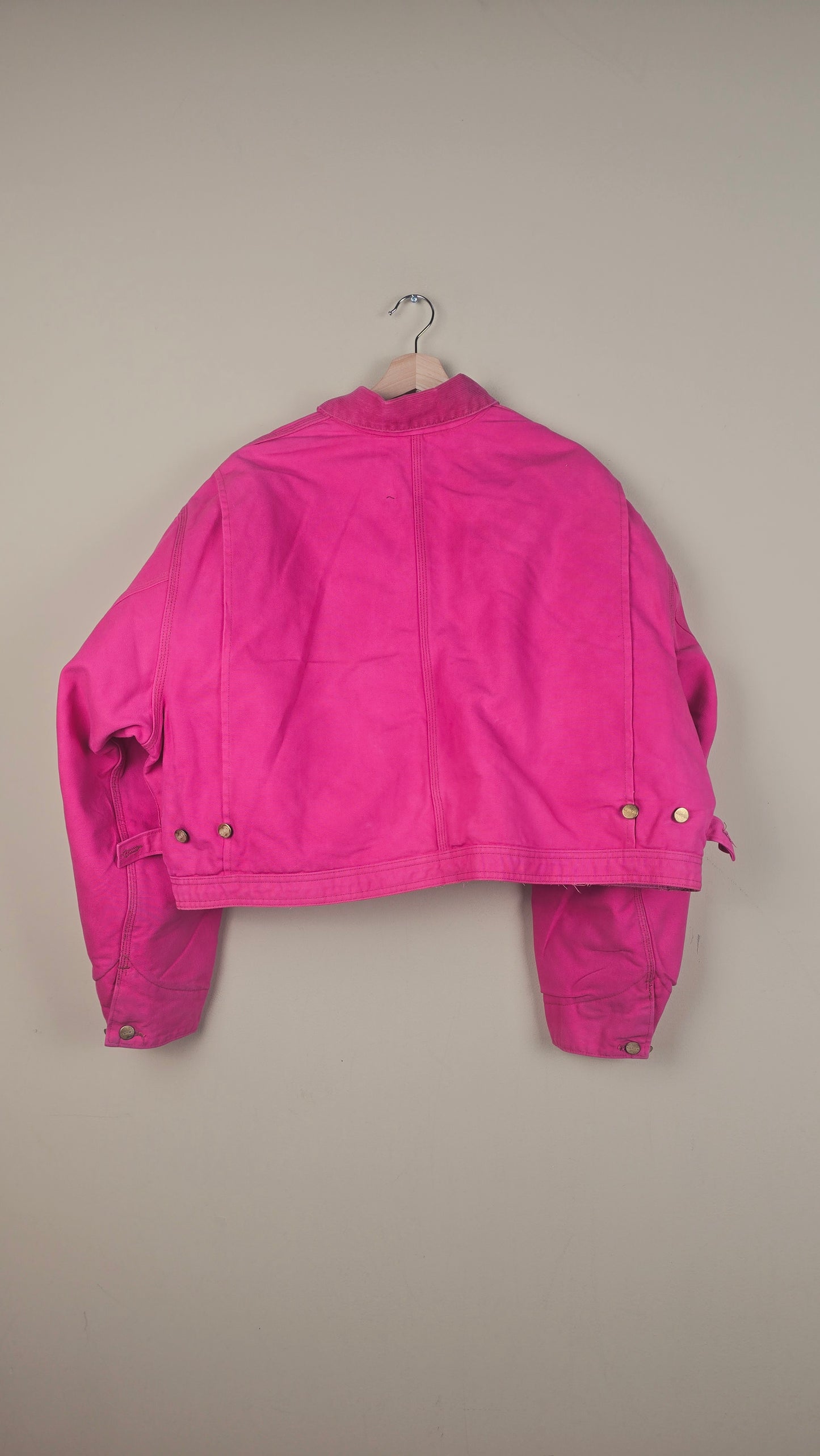 Vintage Carhartt X NY Yankees Cropped Jacket | Hot Pink | Size 3XL | OP26