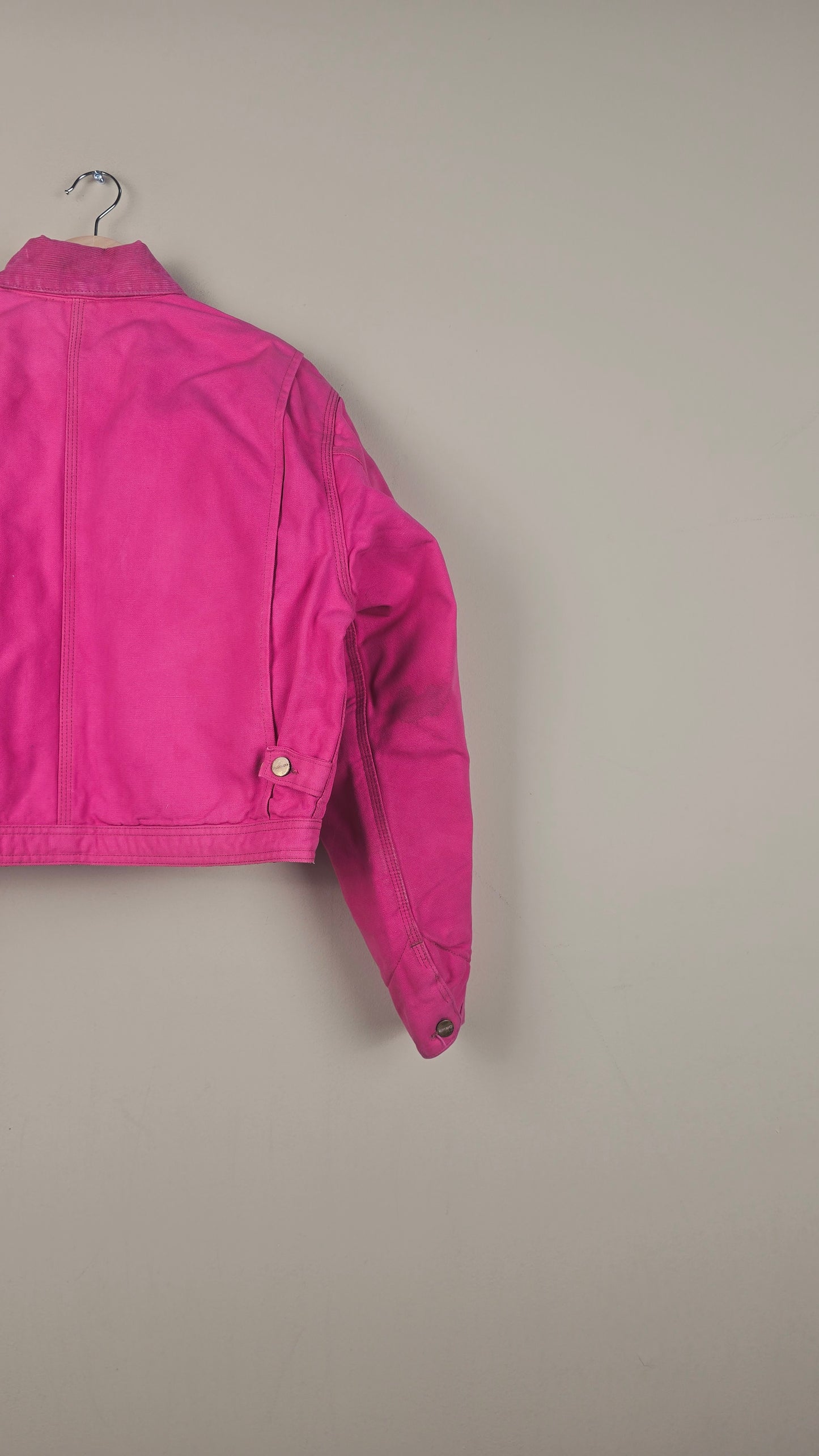 Vintage Carhartt X NY Yankees Cropped Jacket | Hot Pink | Size M | OP30