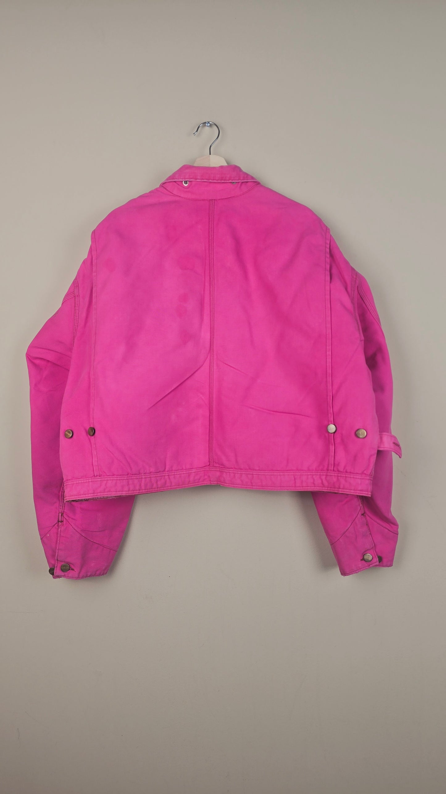 Vintage Carhartt X NY Yankees Cropped Jacket | Hot Pink | Size 2XL | OP31