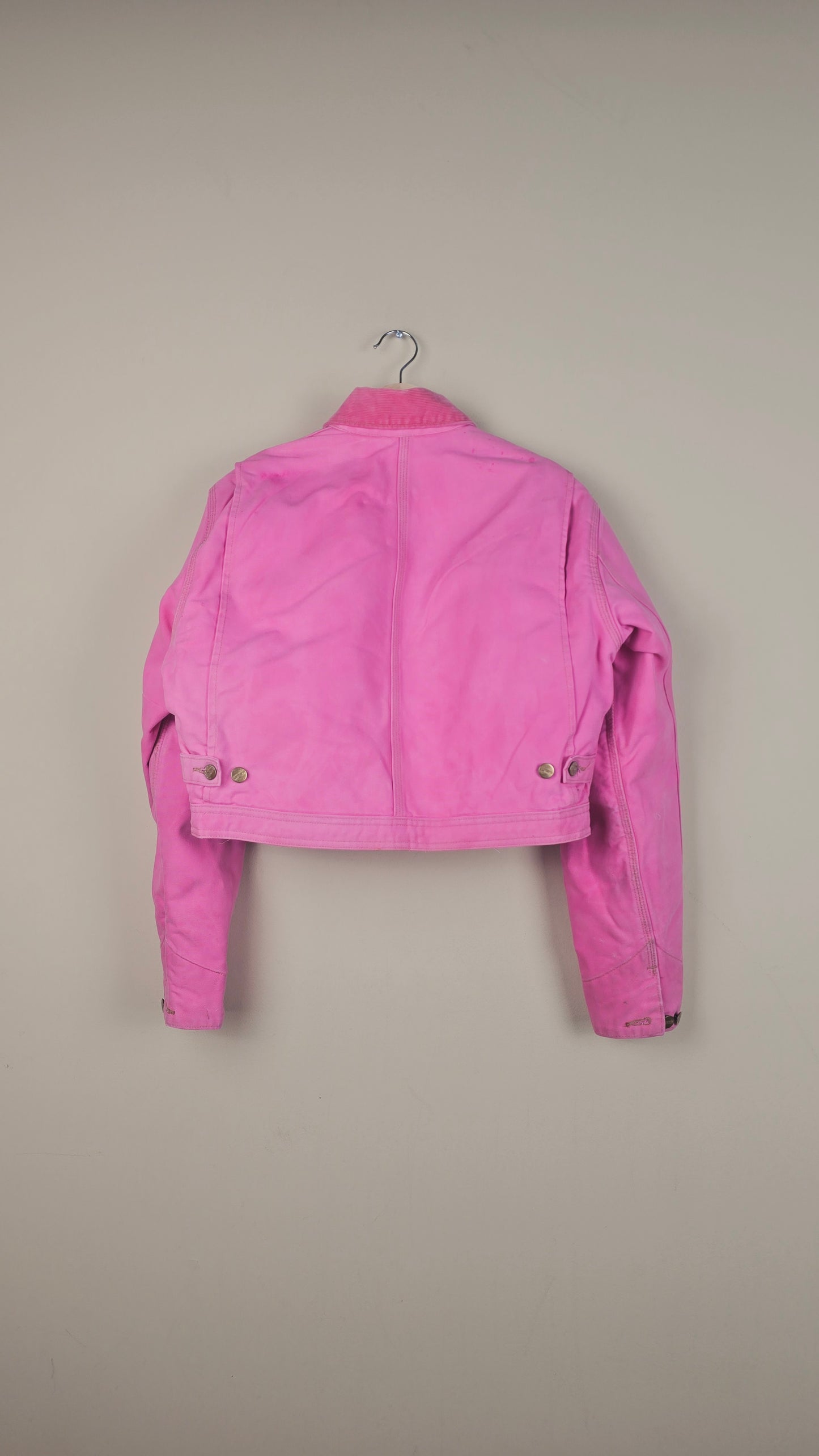 Vintage Carhartt X NY Yankees Cropped Jacket | Baby pink | Size S | OP33