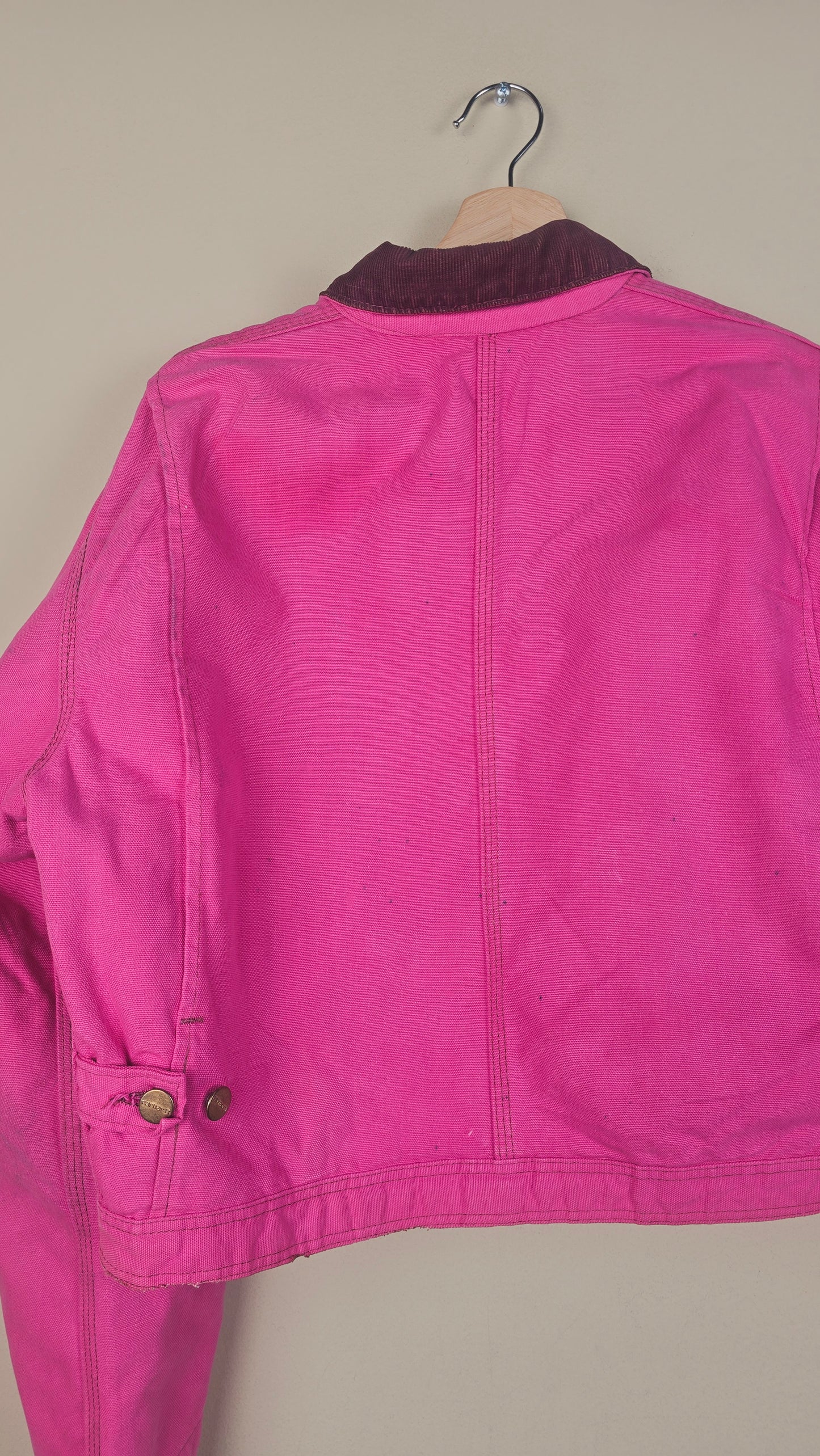 Vintage Carhartt X NY Yankees Cropped Jacket | Hot Pink | Size M | OP34