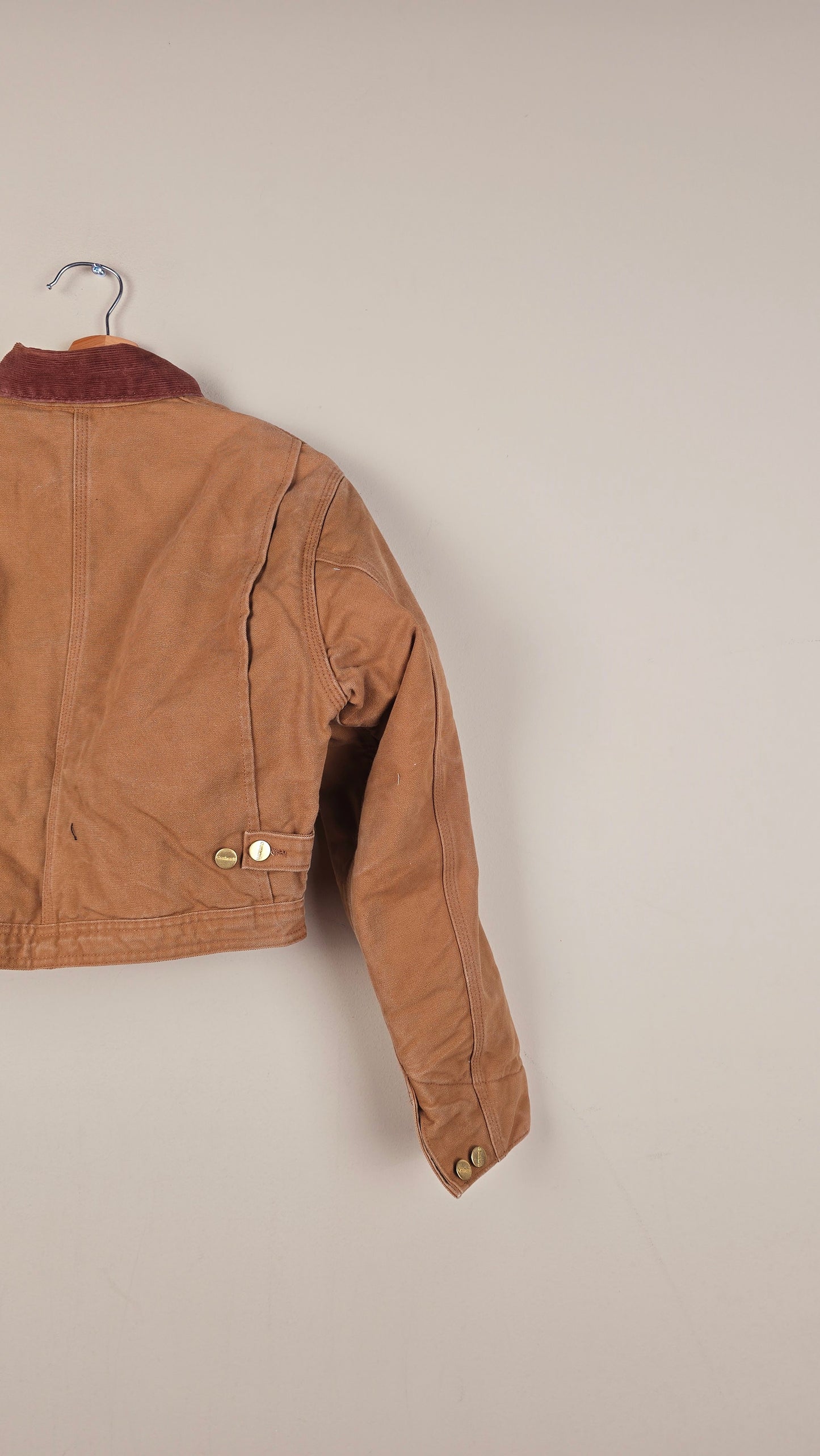 Vintage Carhartt X NY Yankees Cropped Jacket | Brown | Size M | OB2