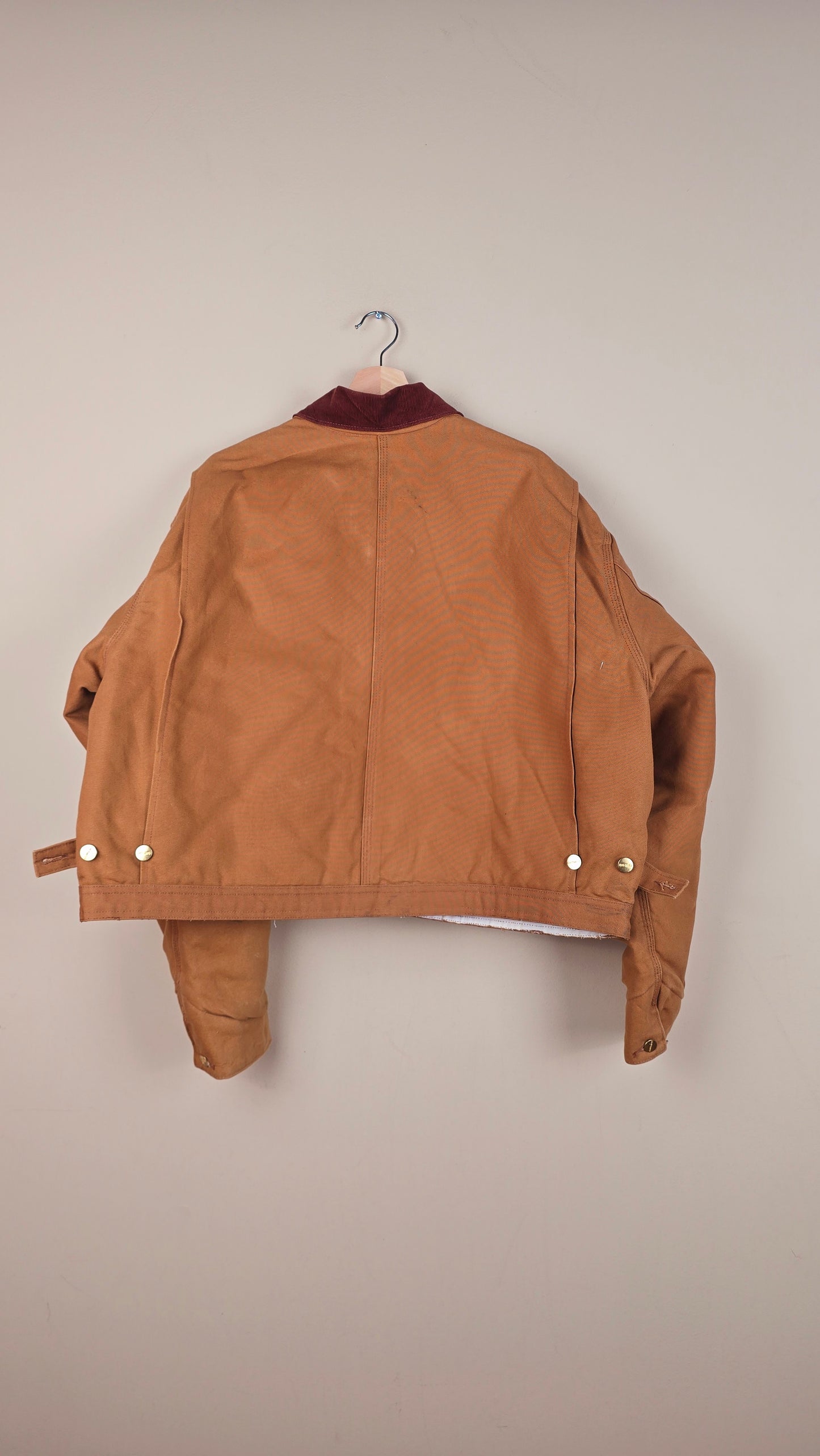 Vintage Carhartt X NY Yankees Cropped Jacket | Brown | Size 3xL | OB4