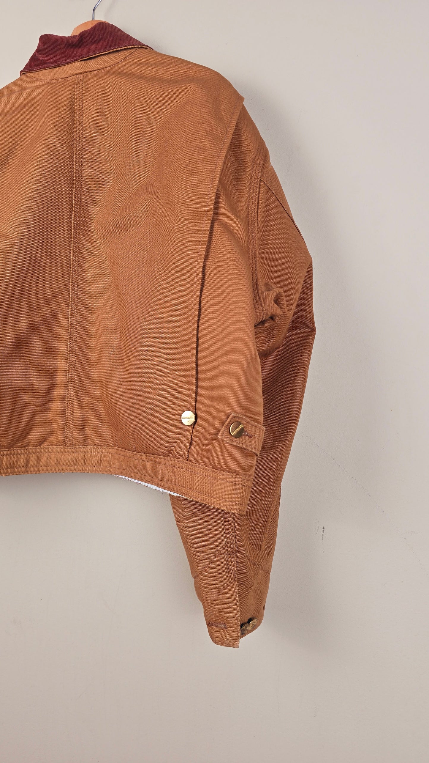 Vintage Carhartt X NY Yankees Cropped Jacket | Brown | Size 2xL | OB6
