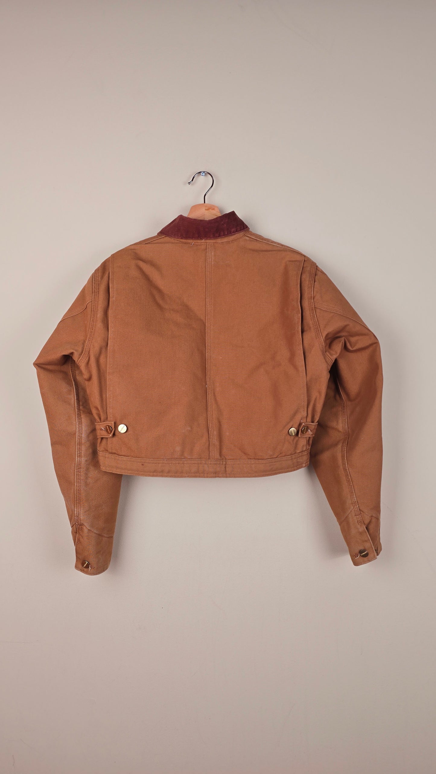 Vintage Carhartt X NY Yankees Cropped Jacket | Brown | Size S| OB8