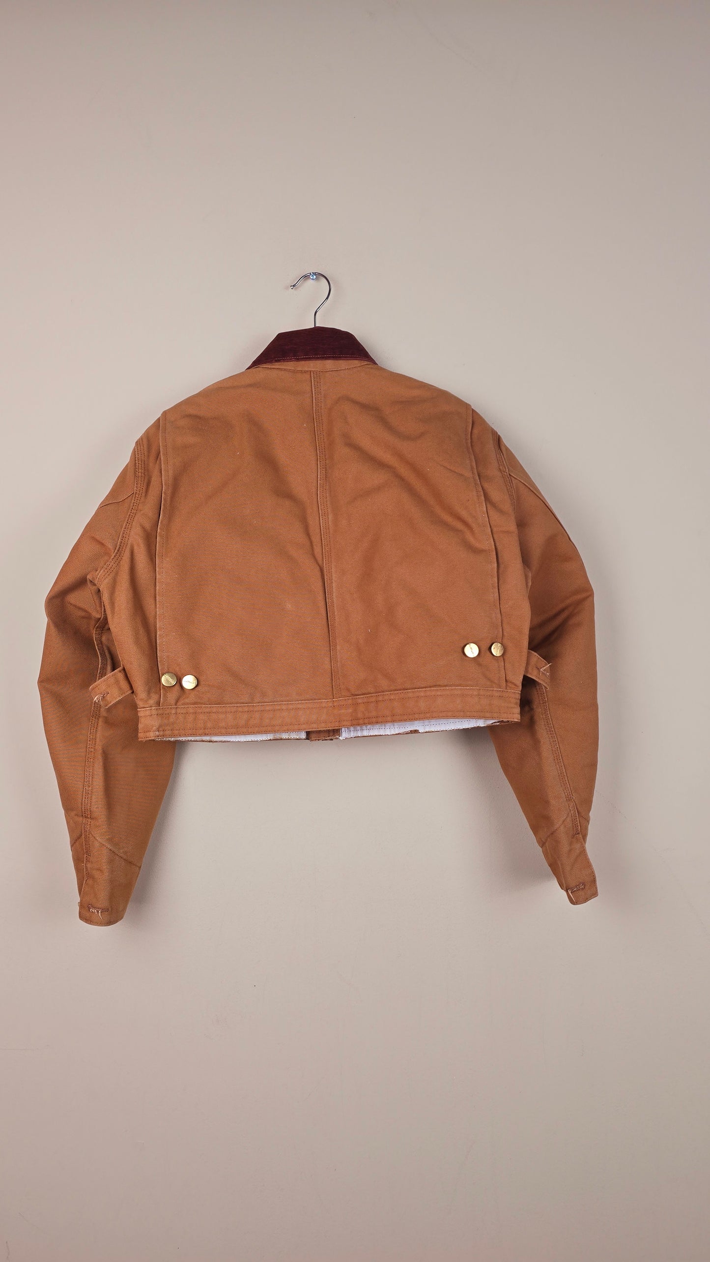 Vintage Carhartt X NY Yankees Cropped Jacket | Brown | Size S | OB9