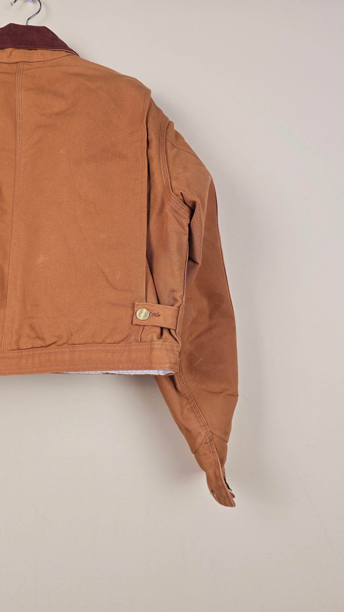 Vintage Carhartt X NY Yankees Cropped Jacket | Brown | Size L | OB11