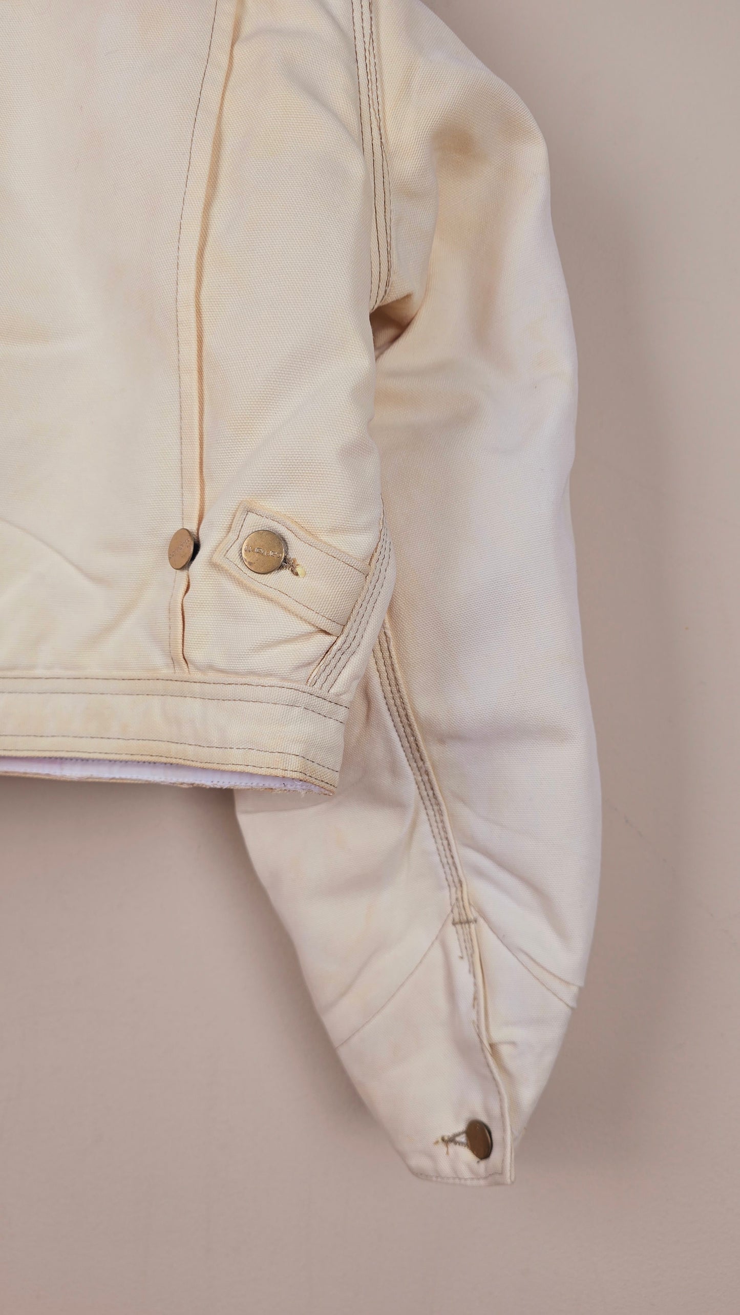 Vintage Carhartt X NY Yankees Cropped Jacket | Beige | Size xL | OC4