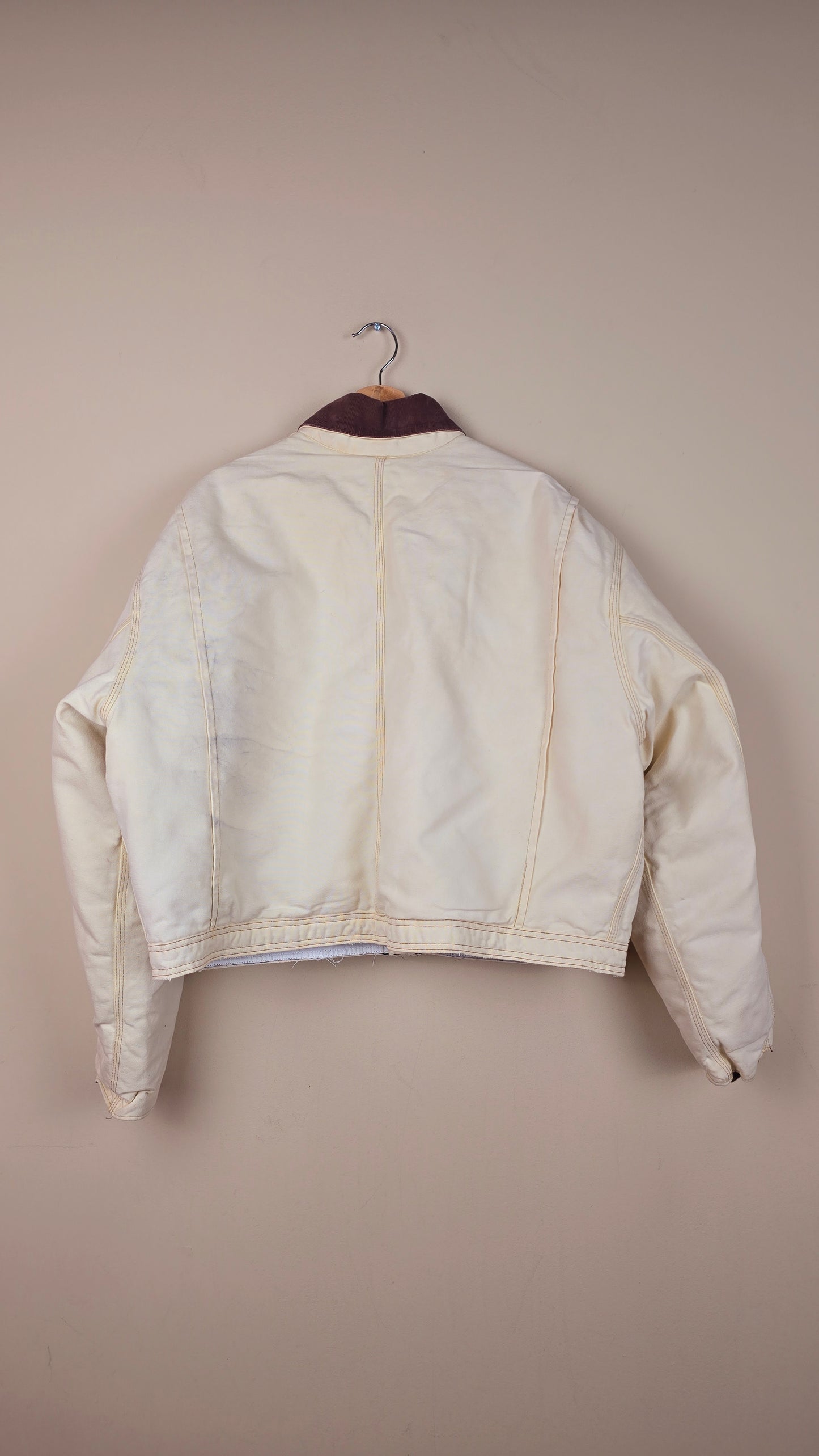 Vintage Carhartt X NY Yankees Cropped Jacket | Beige | Size 3xL | OC5