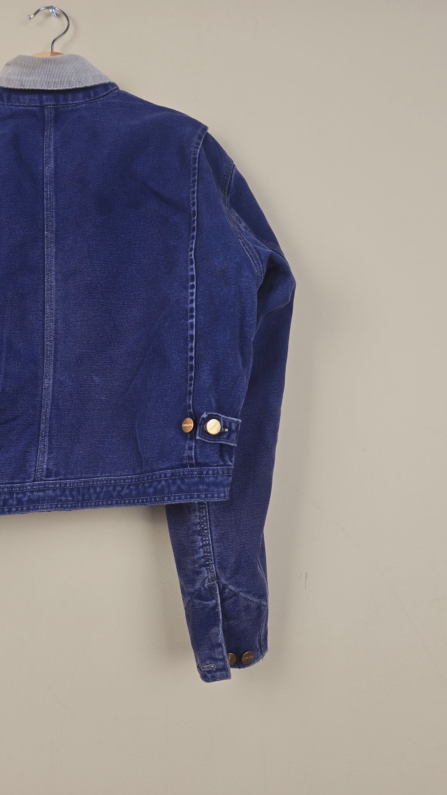 Vintage Carhartt X NY Yankees Cropped Jacket | Denim | Size L | OBL1