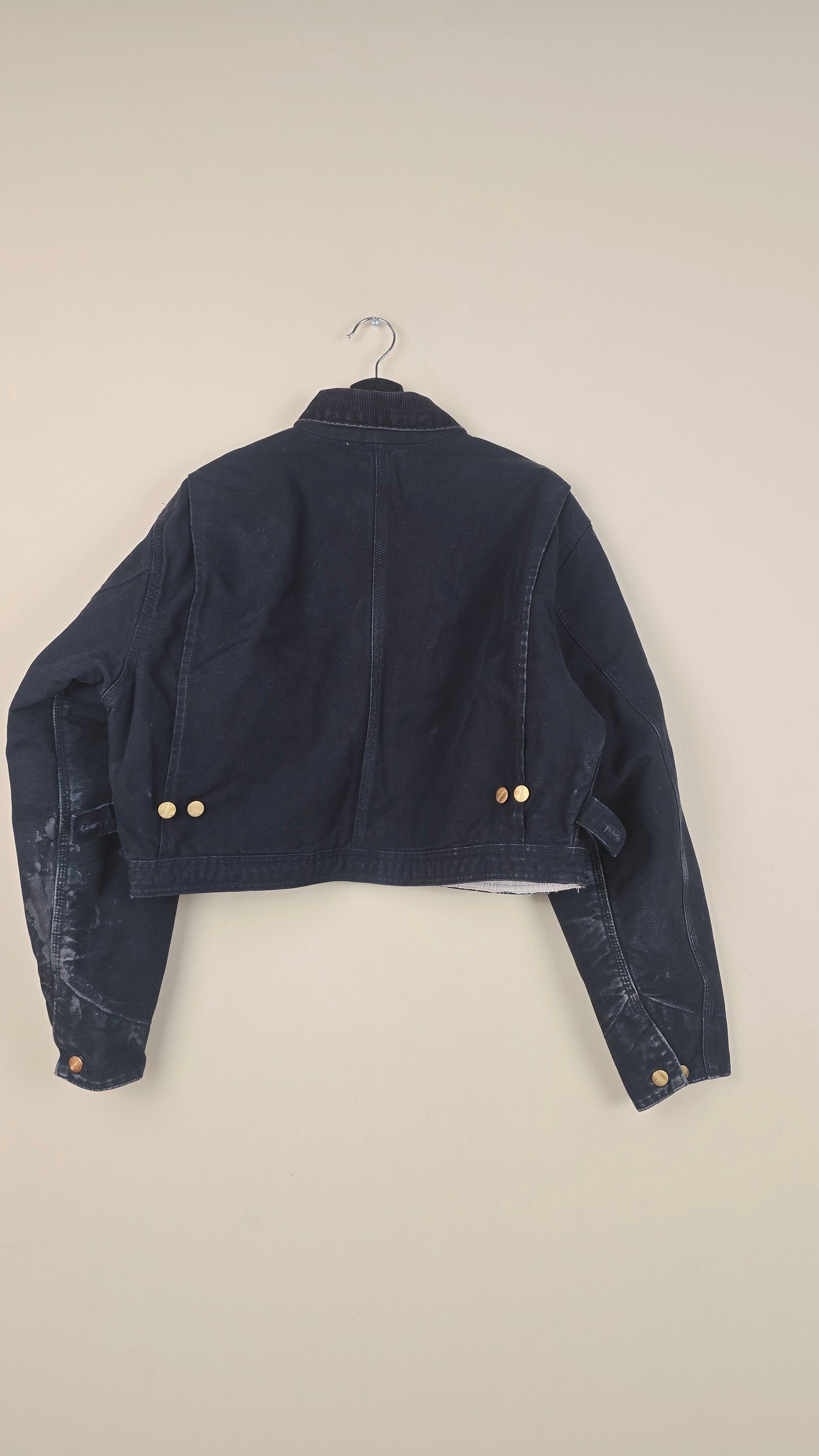 Vintage Carhartt X NY Yankees Cropped Jacket | Black | Size M | OBL3