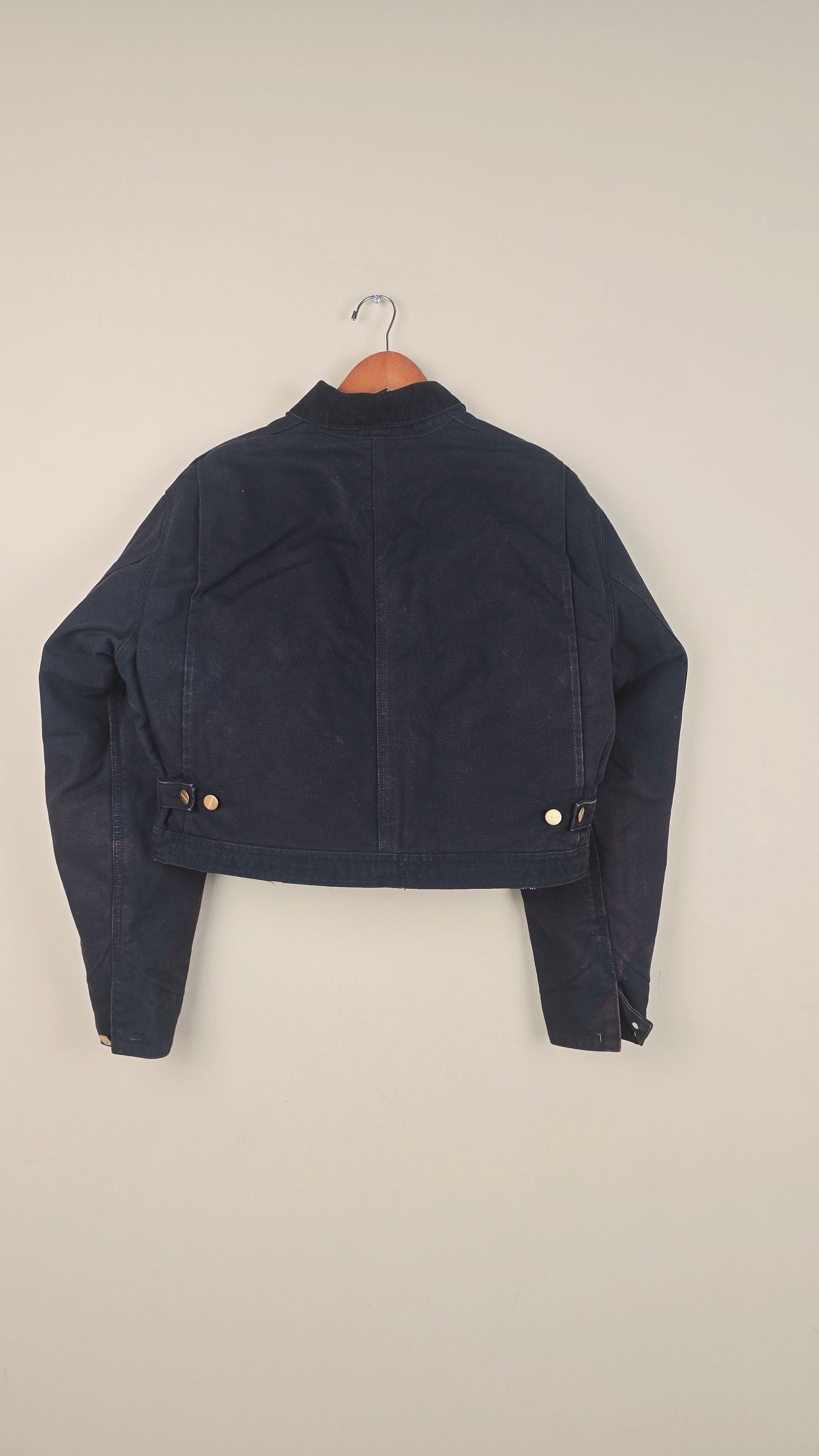 Vintage Carhartt X NY Yankees Cropped Jacket | Black | Size M | OBL4