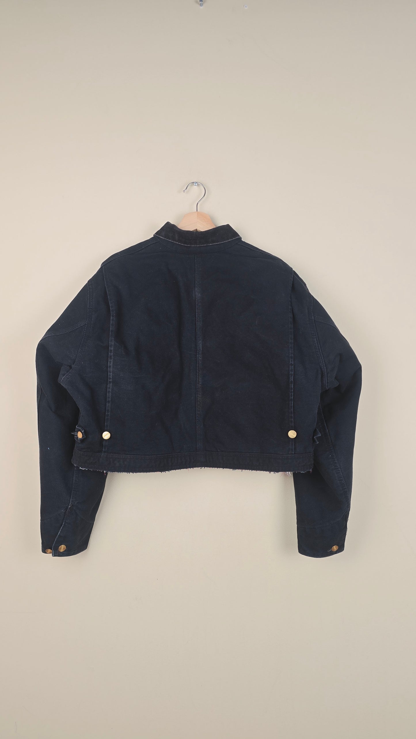 Vintage Carhartt X NY Yankees Cropped Jacket | Black | Size L/XL | OBL5
