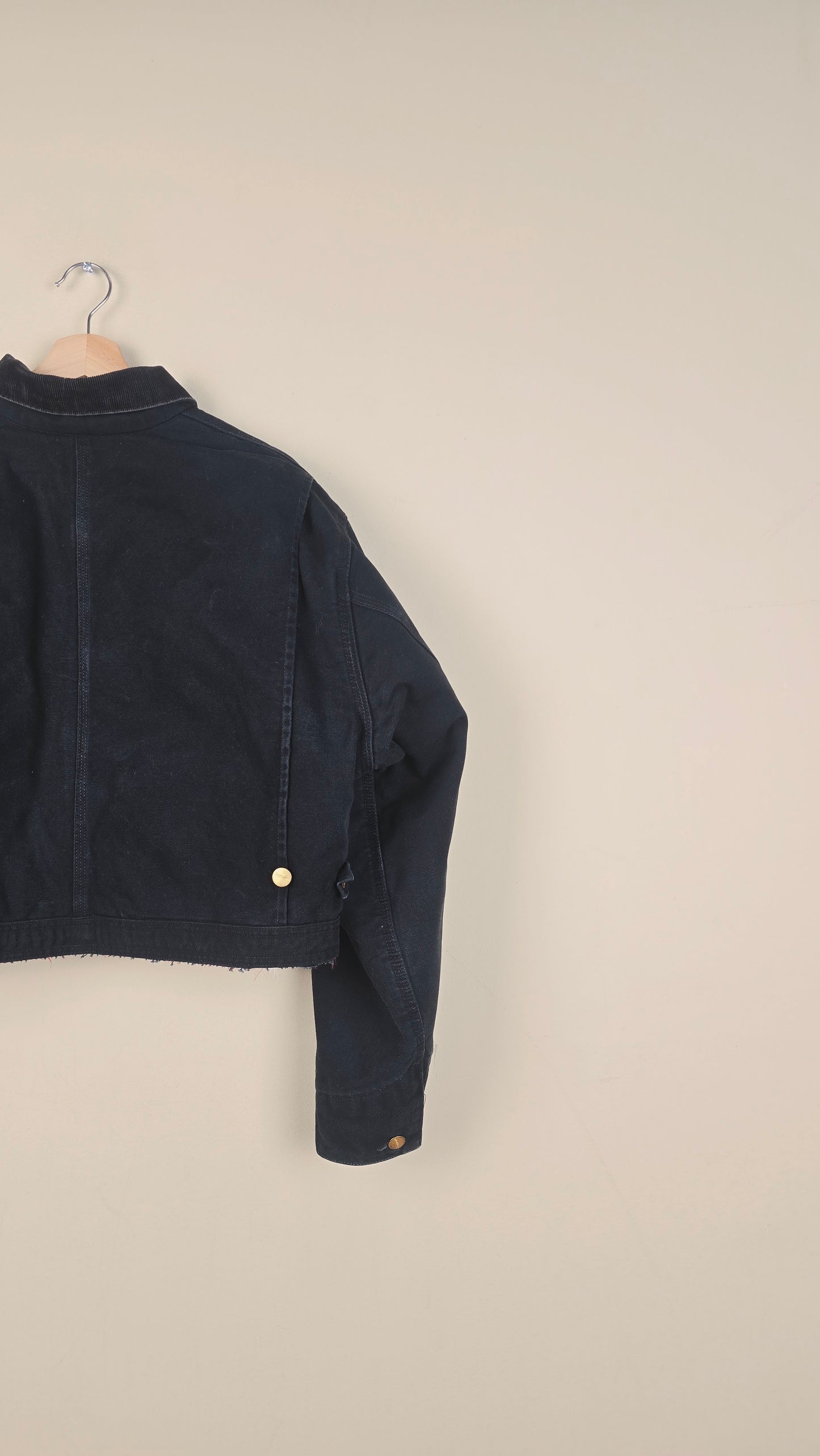 Vintage Carhartt X NY Yankees Cropped Jacket | Black | Size L/XL | OBL5