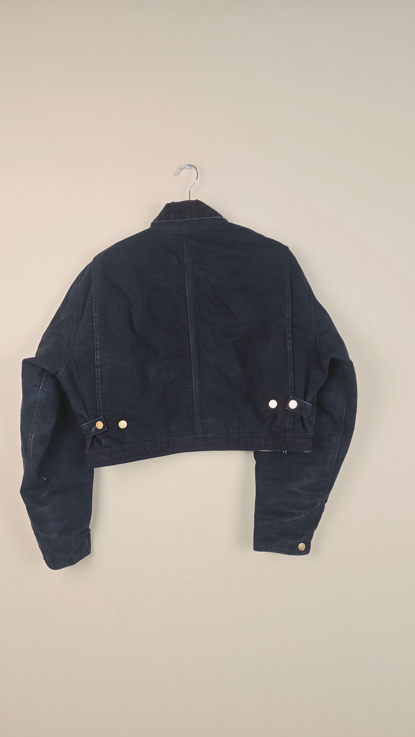 Vintage Carhartt X NY Yankees Cropped Jacket | Black | Size M | OBL6