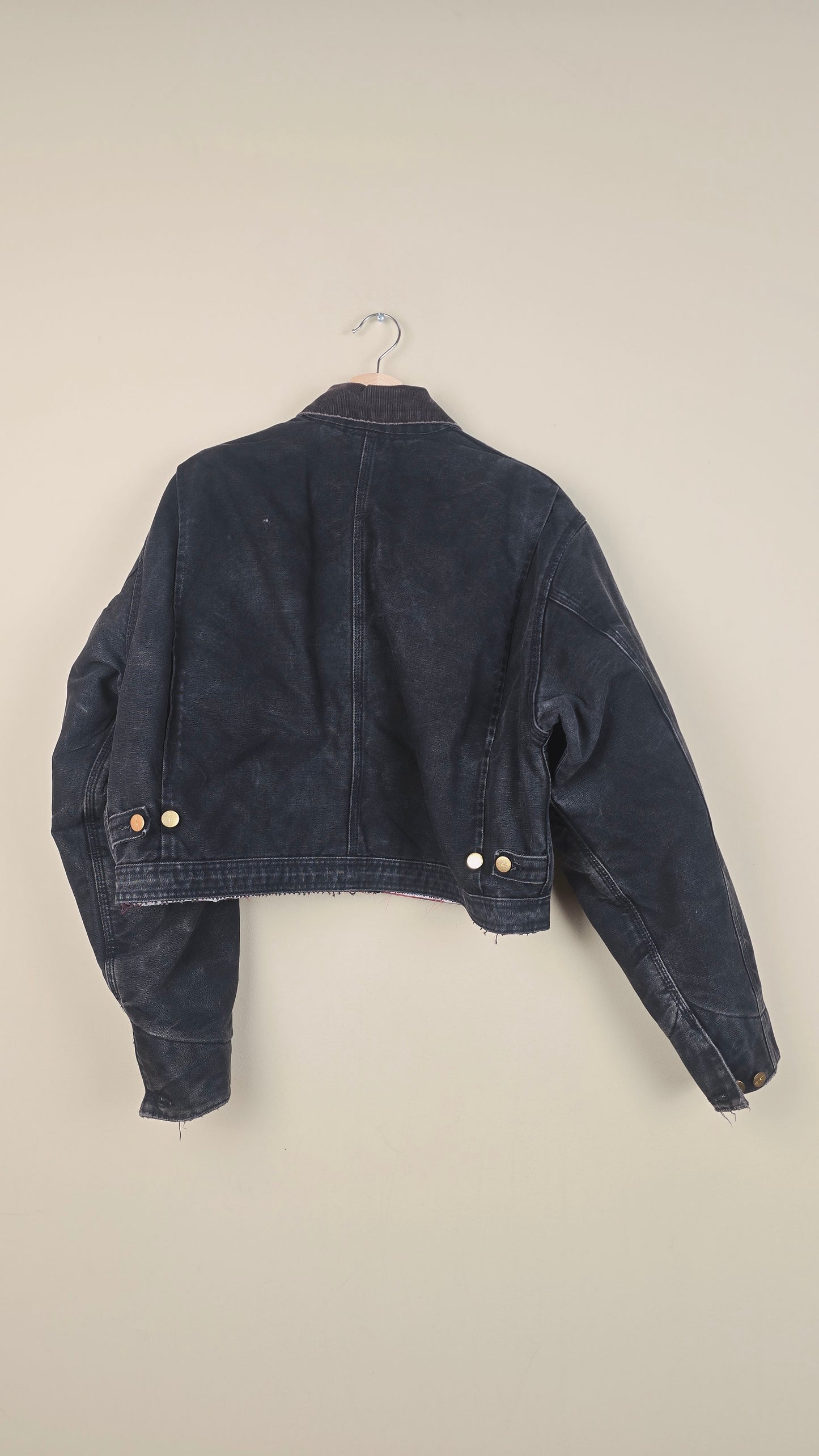 Vintage Carhartt X NY Yankees Cropped Jacket | Black | Size M | OBL8