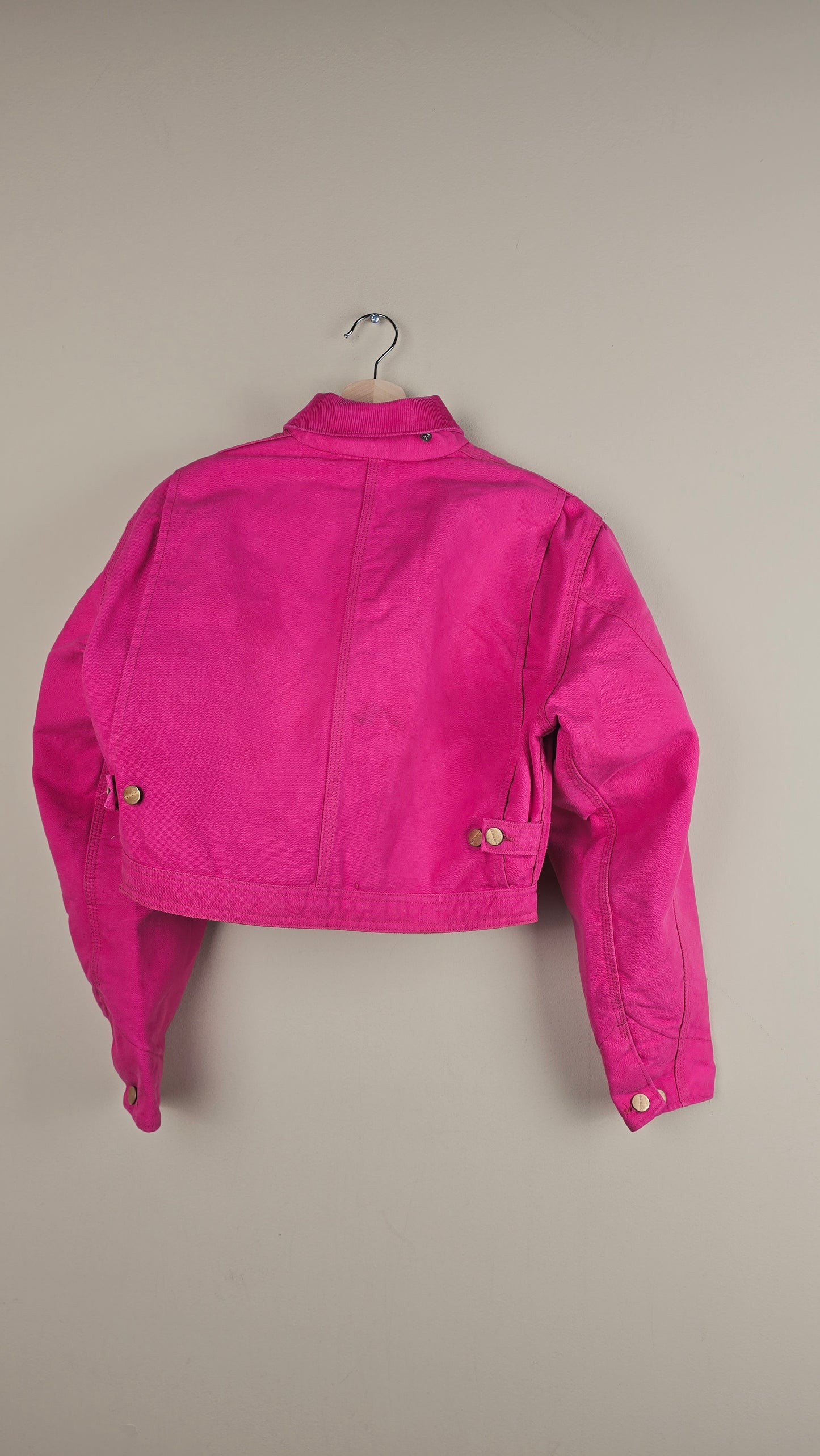 Vintage Carhartt X NY Yankees Cropped Jacket | Hot Pink | Size XS | OP35