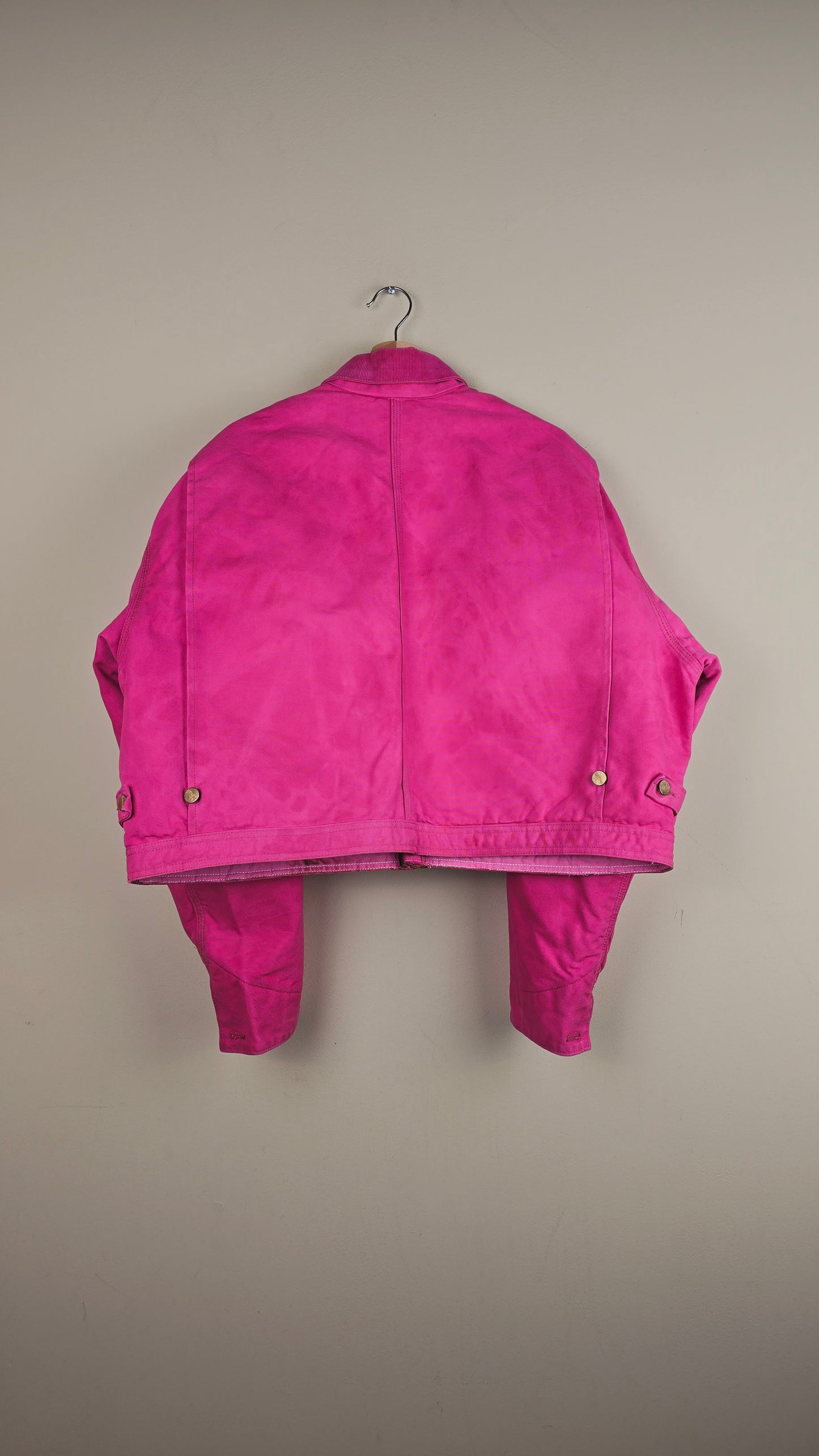 Vintage Carhartt X NY Yankees Cropped Jacket | Hot Pink | Size 2XL | OP38