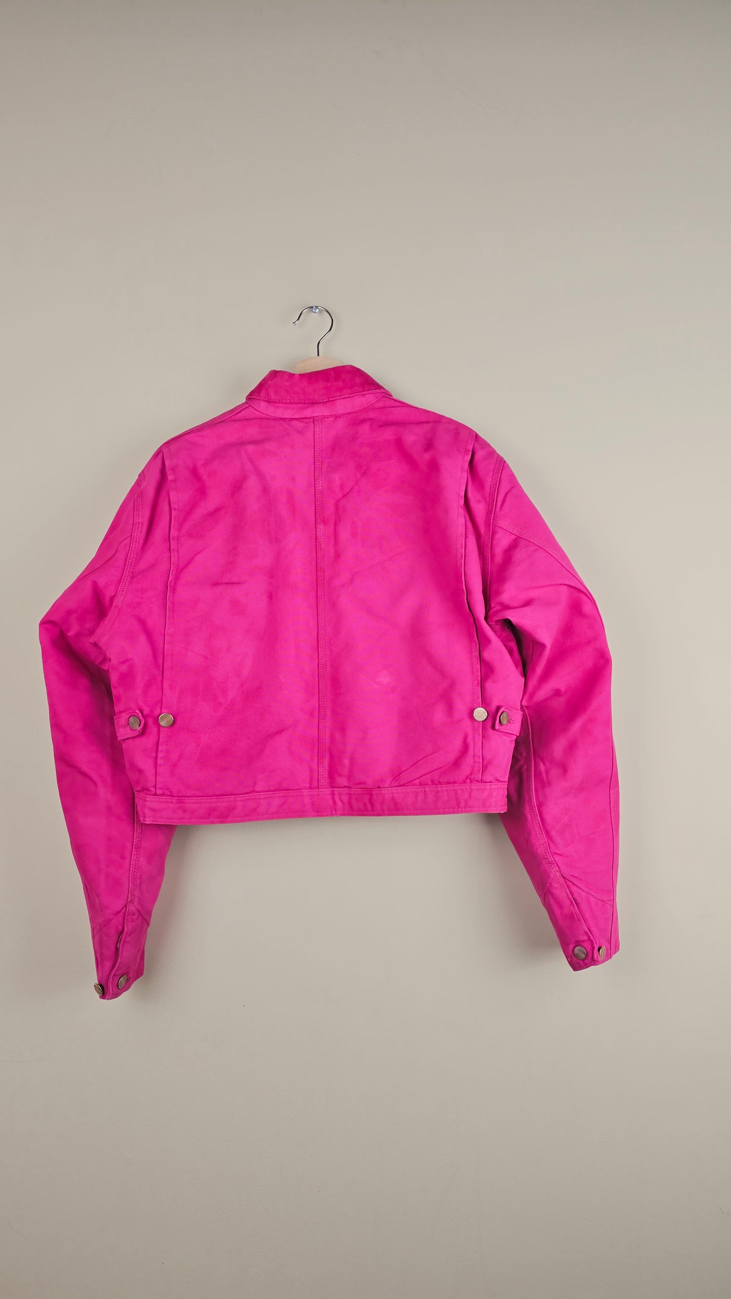 Vintage Carhartt X NY Yankees Cropped Jacket | Hot Pink | Size M | OP39