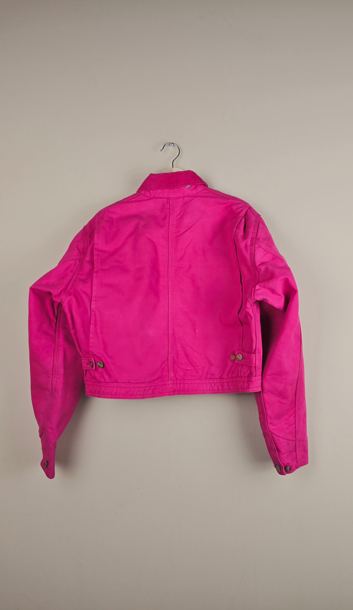 Vintage Carhartt X NY Yankees Cropped Jacket | Hot Pink | Size M | OP40
