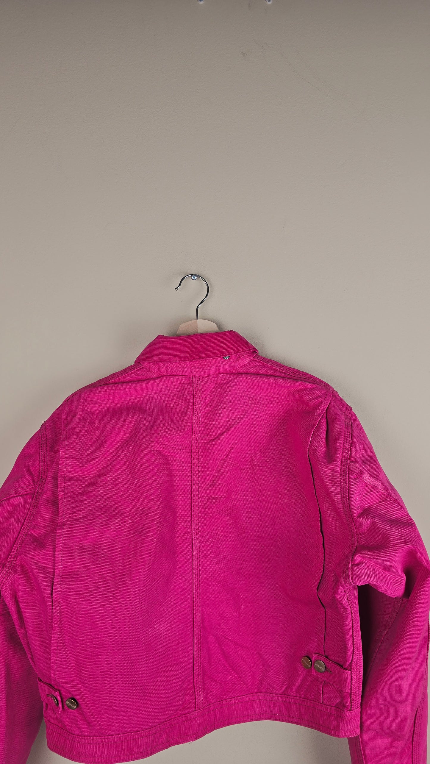Vintage Carhartt X NY Yankees Cropped Jacket | Hot Pink | Size M | OP40