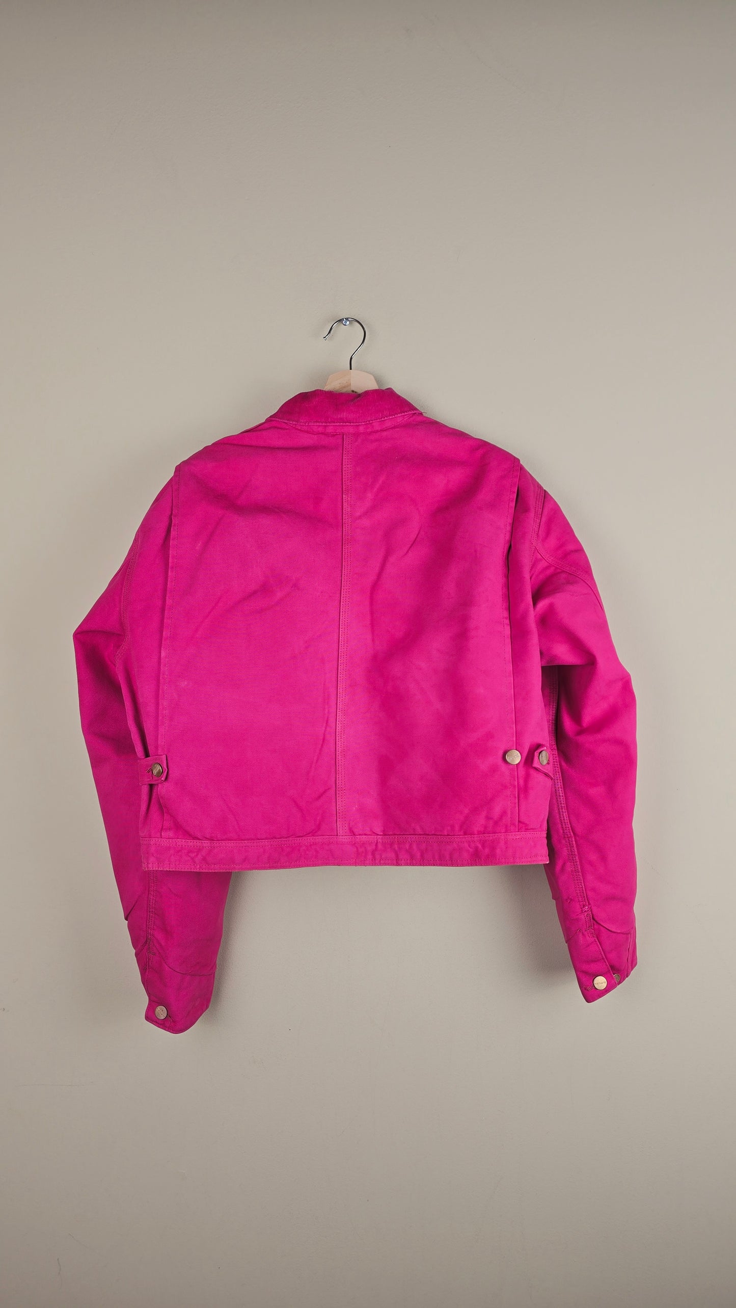 Vintage Carhartt X NY Yankees Cropped Jacket | Hot Pink | Size M/L | OP41