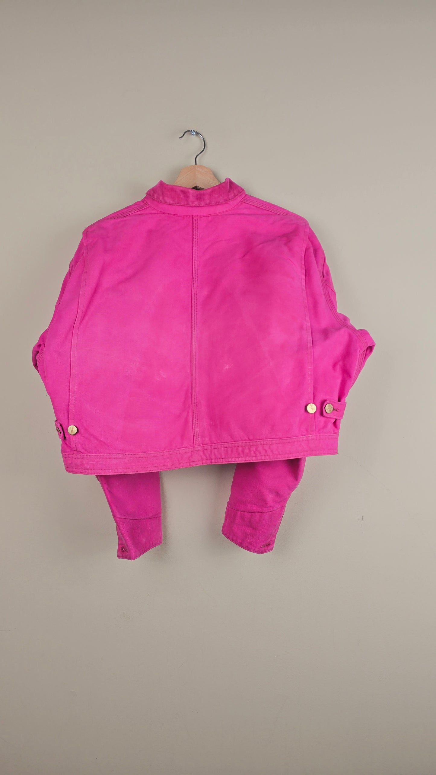 Vintage Carhartt X NY Yankees Cropped Jacket | Hot Pink | Size M/L | OP42