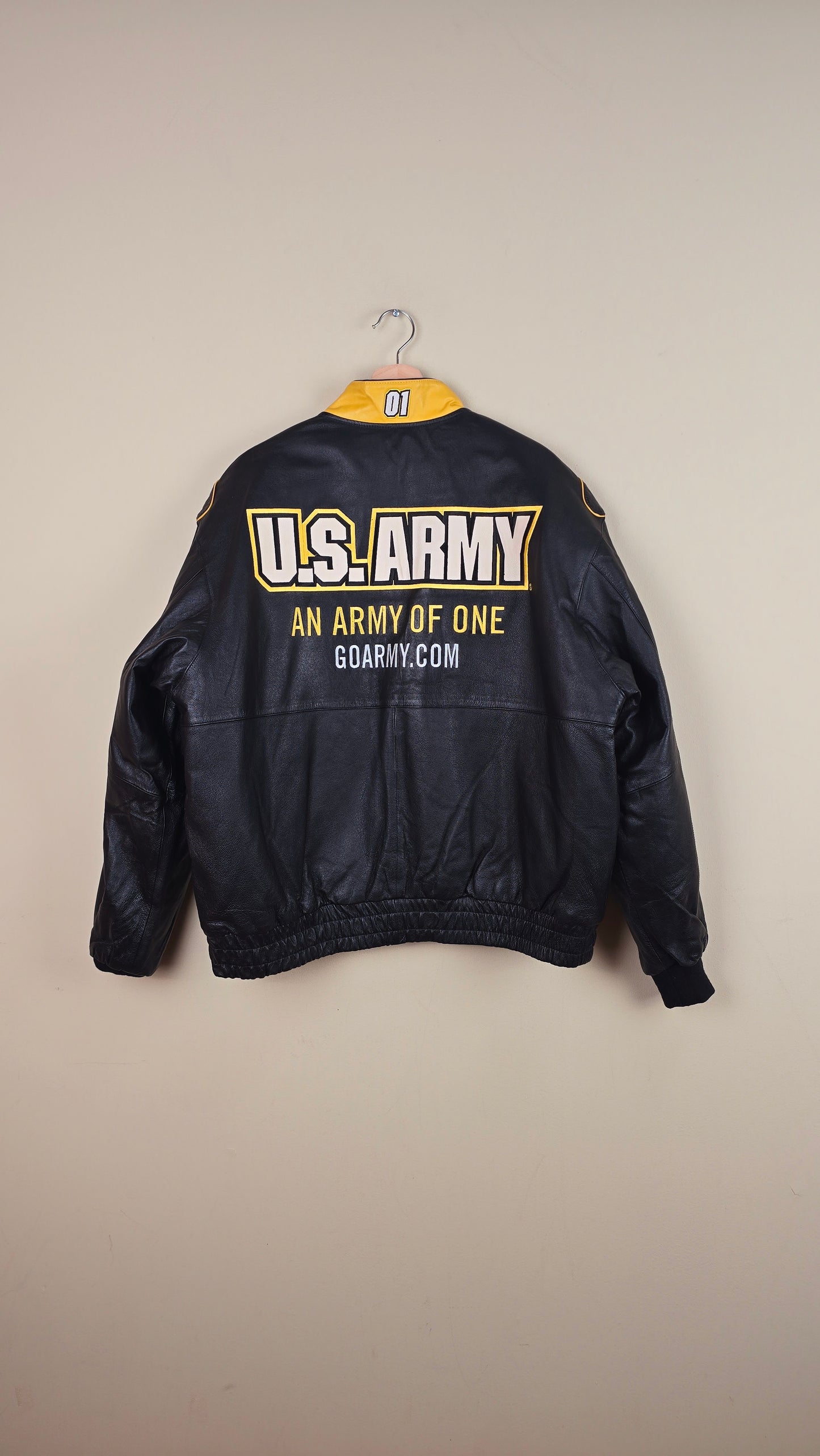 Vintage Jeff Hamilton Reversible US Army Leather Jacket (Size L) | VET01