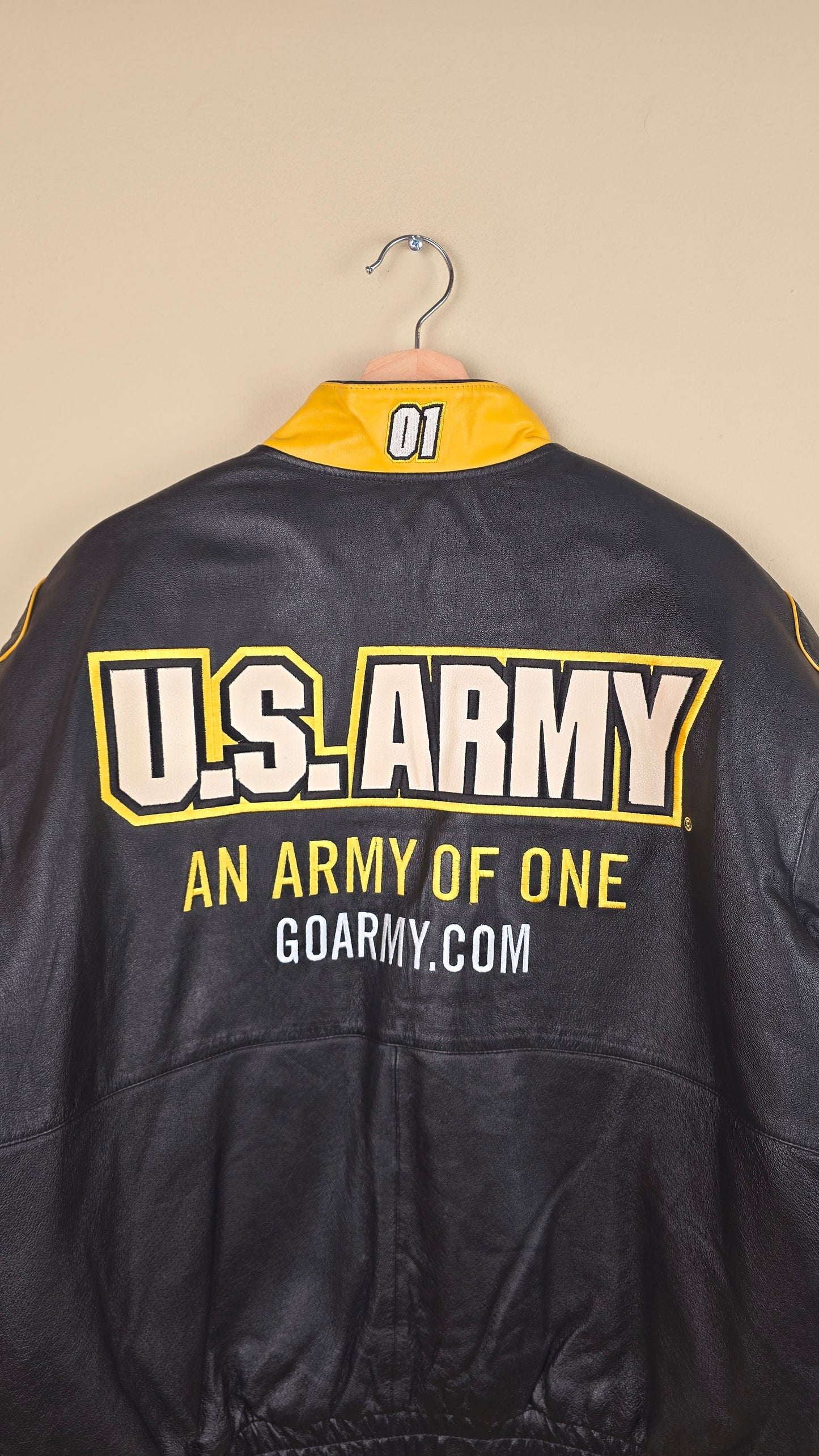 Vintage Jeff Hamilton Reversible US Army Leather Jacket (Size L) | VET01