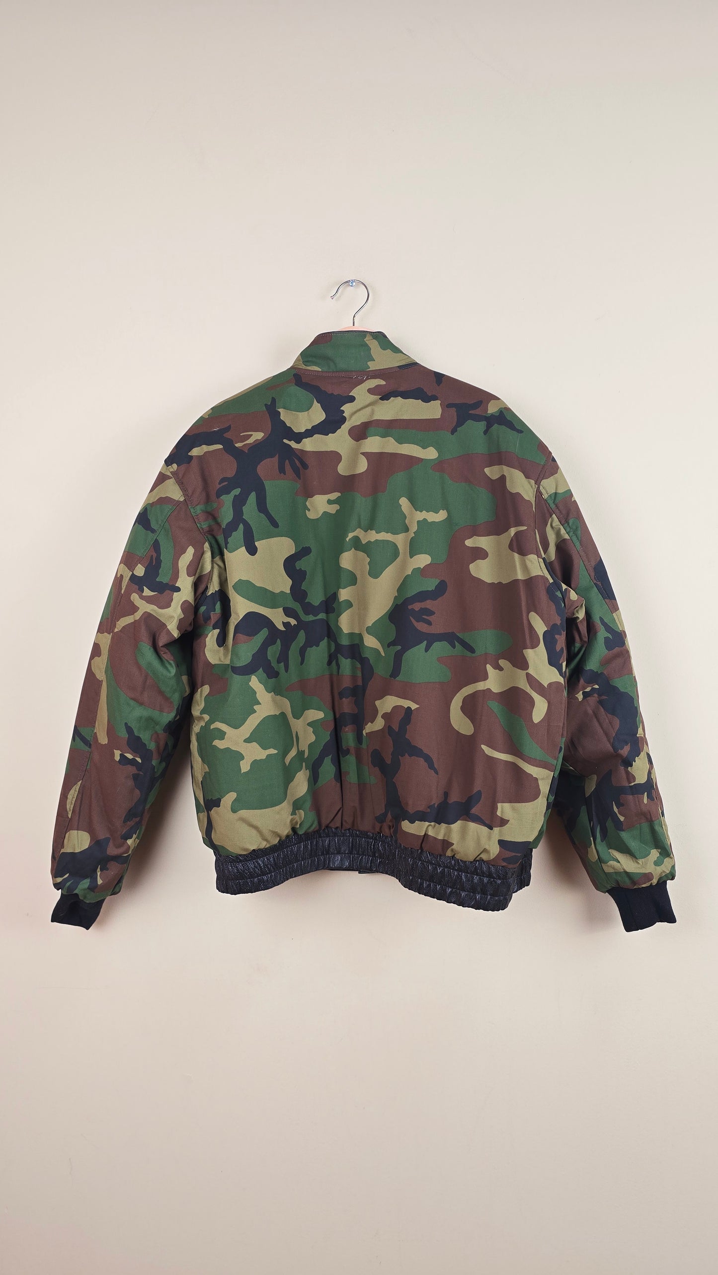 Vintage Jeff Hamilton Reversible US Army Leather Jacket (Size L) | VET01