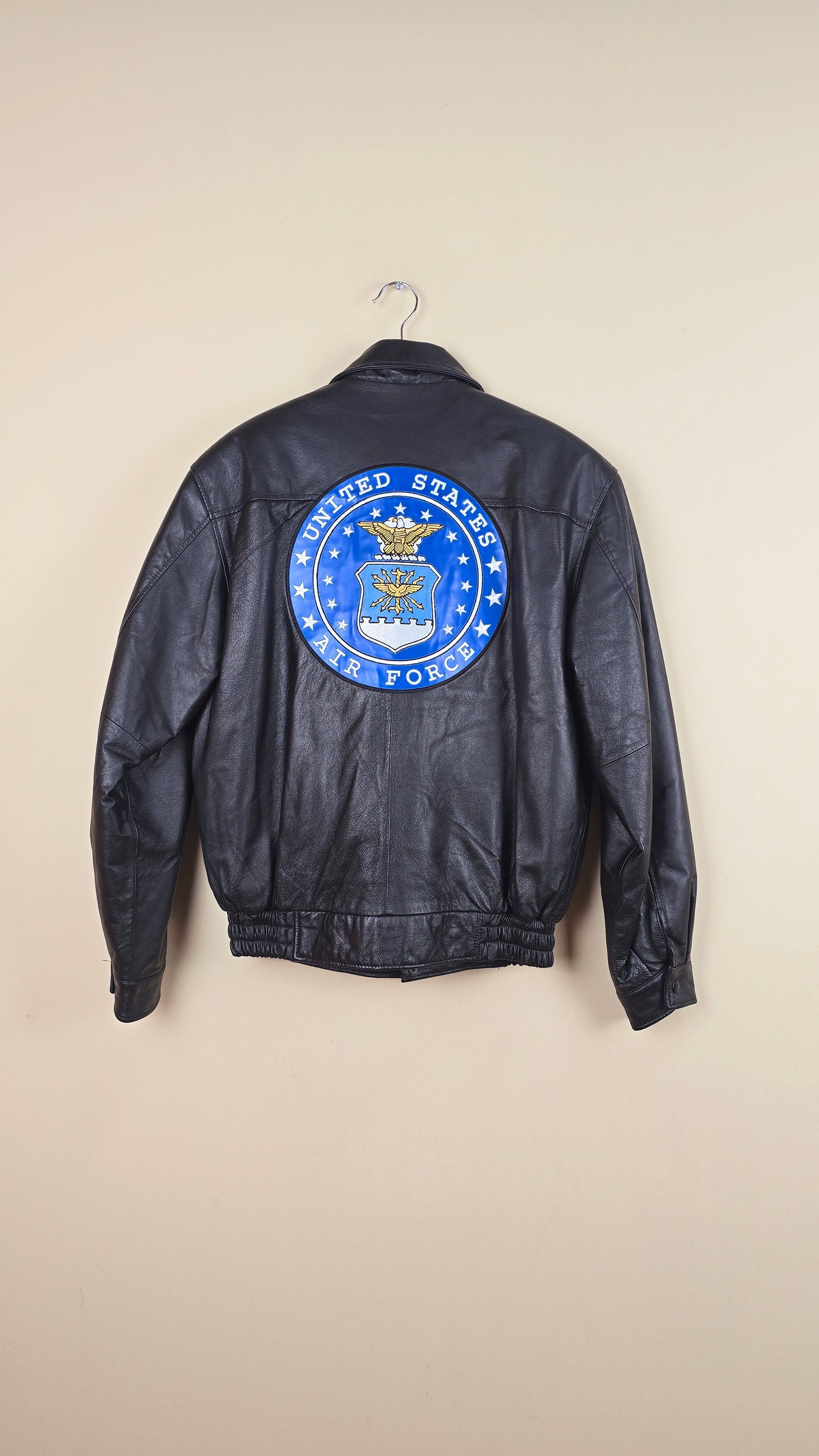 Vintage US Airforce Leather Jacket (Size S) | VET04