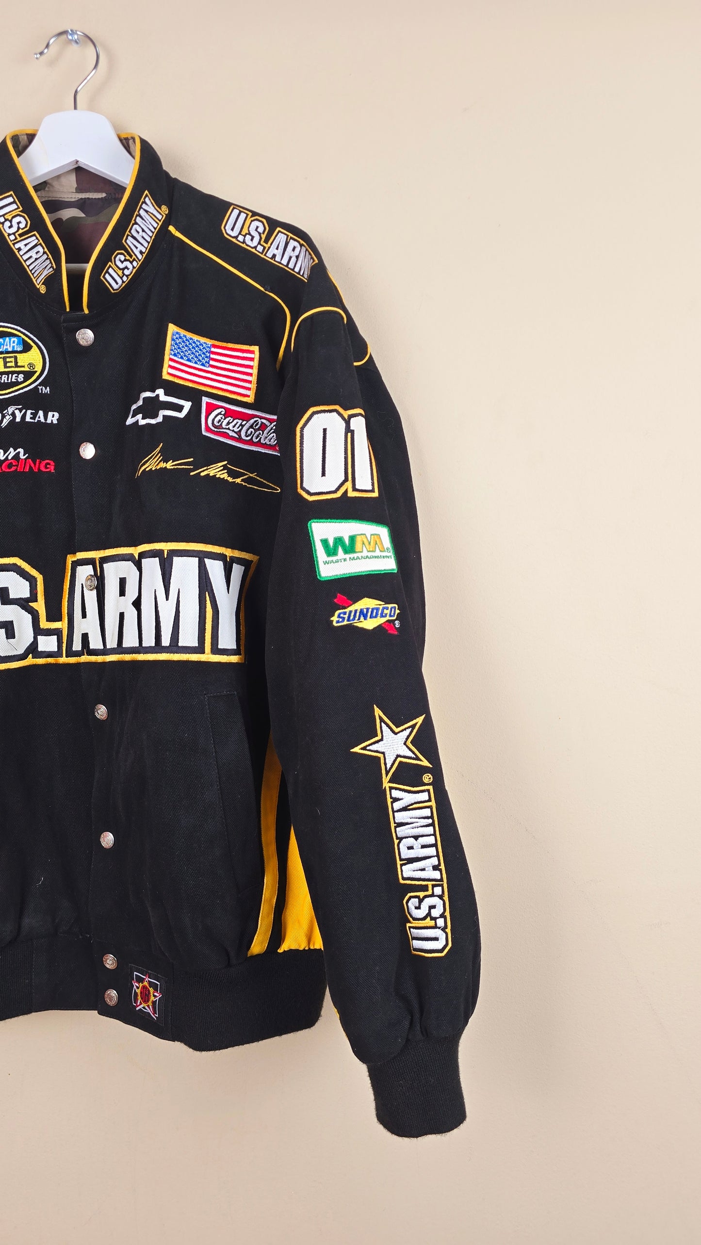 Vintage Jeff Hamilton Reversible US Army Jacket (Size M) | VET13