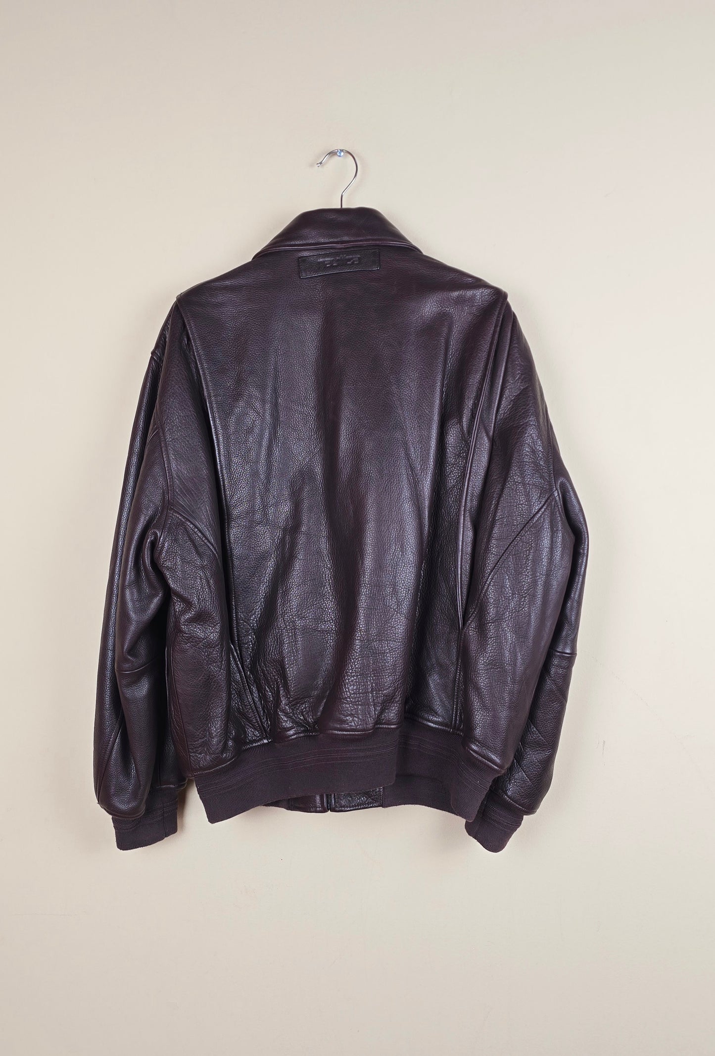 Vintage Nautica Brown Leather Jacket (Size M) | IF01