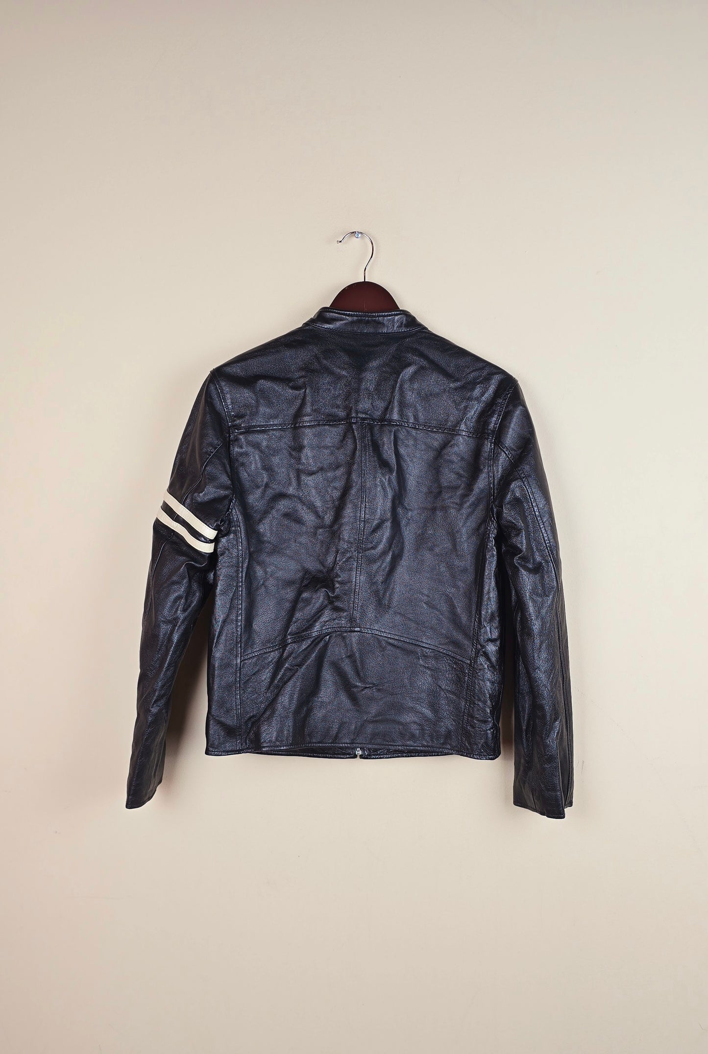 Vintage Wilson Women's Biker Leather Jacket (Size S) | IF02