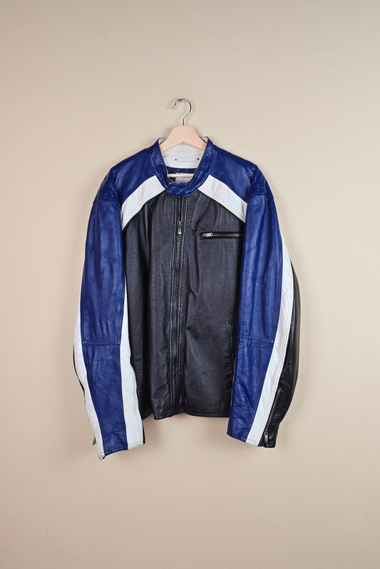 Vintage Wilson Biker Leather Jacket (Size 2xLTall) | IF06